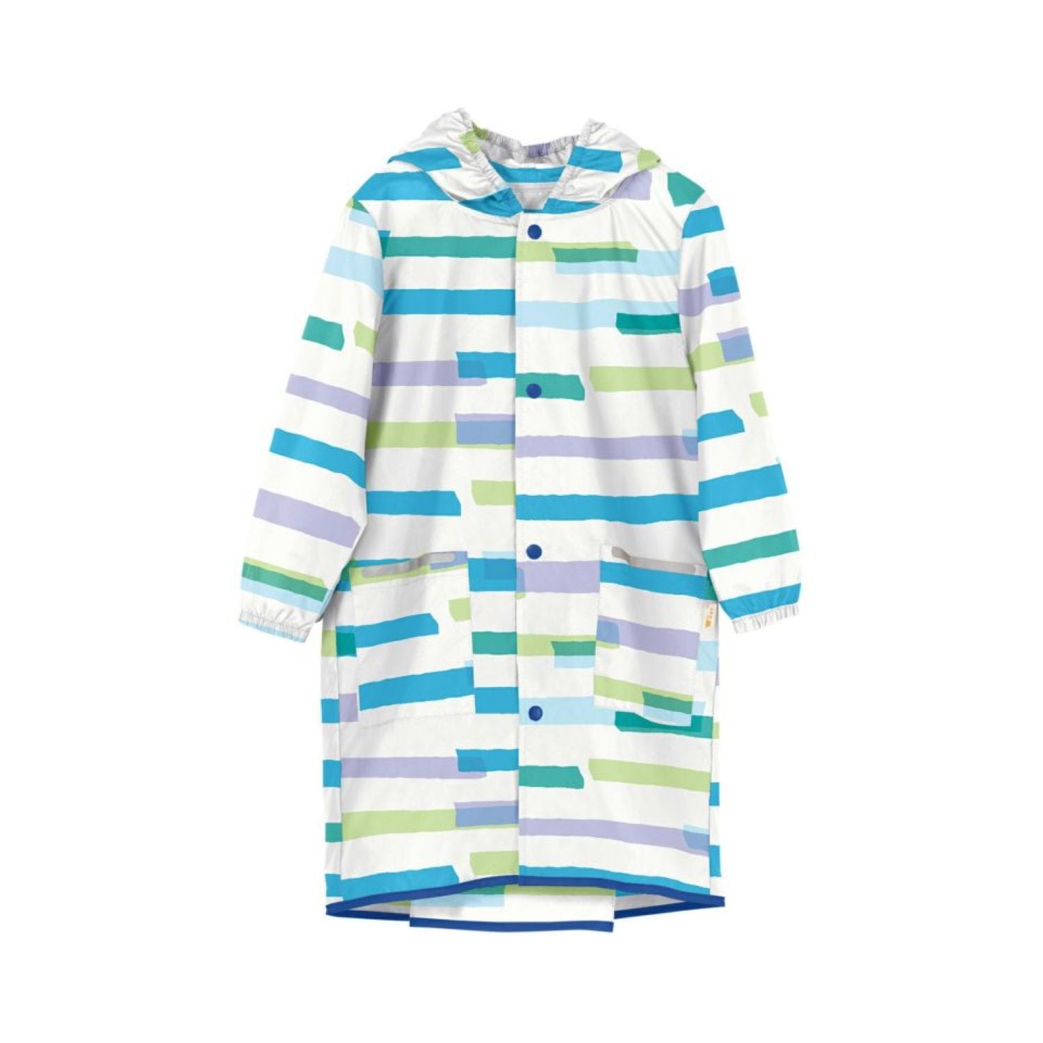 WPC Kids Rain Coat Medium (100cm-120cm) (Colorful Border)