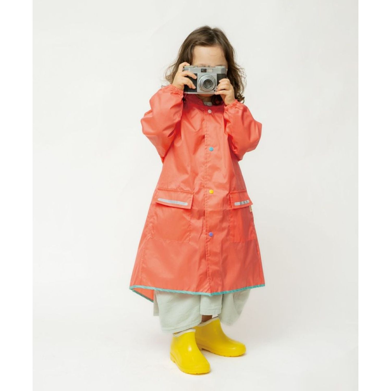 WPC Kids Rain Coat Medium (100cm-120cm) (Pink)