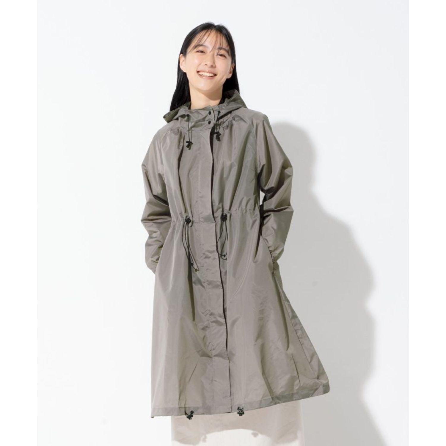 WPC Long Mods Women Raincoat One Size (Gray)