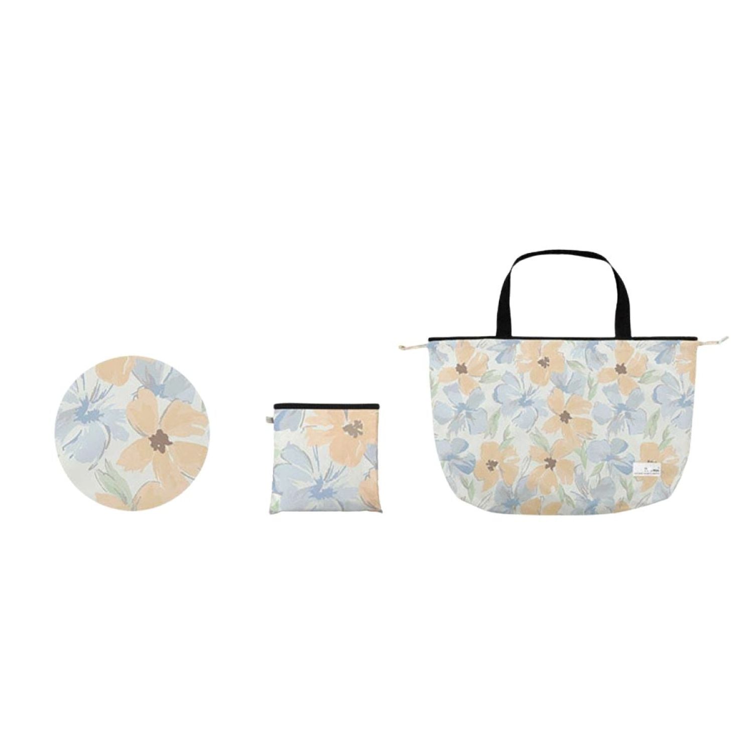 WPC Packable Rain Bag Cover (Flower Wall Orange)