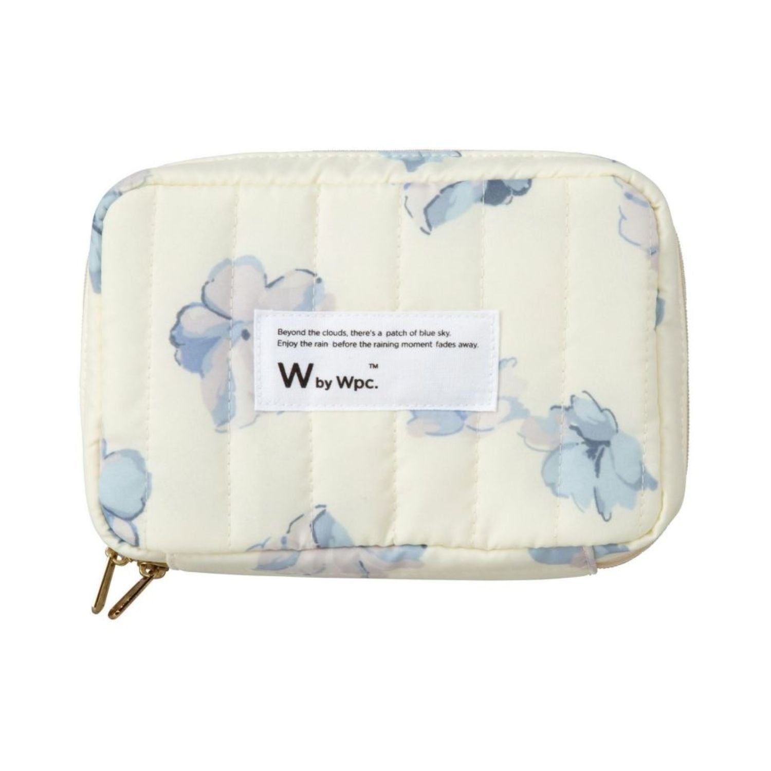 WPC Quilting Gadget Pouch Water Repellent (Creamy Flower Off White)