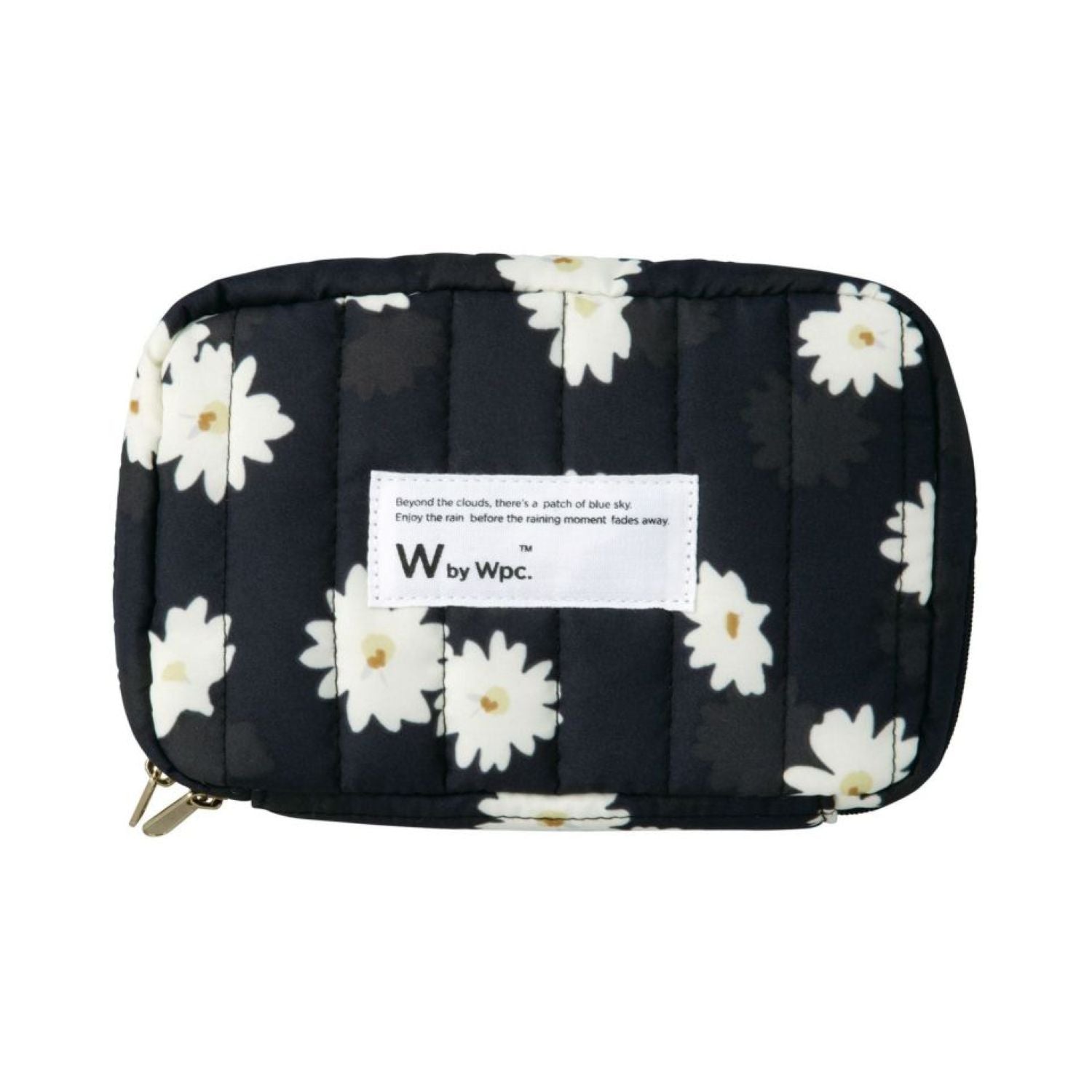WPC Quilting Gadget Pouch Water Repellent (Floating Daisies Black)