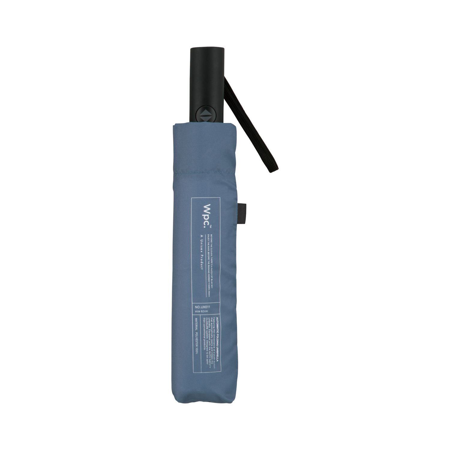 WPC UX Automatic UV Protection Folding Umbrella 62cm (Blue Grey)