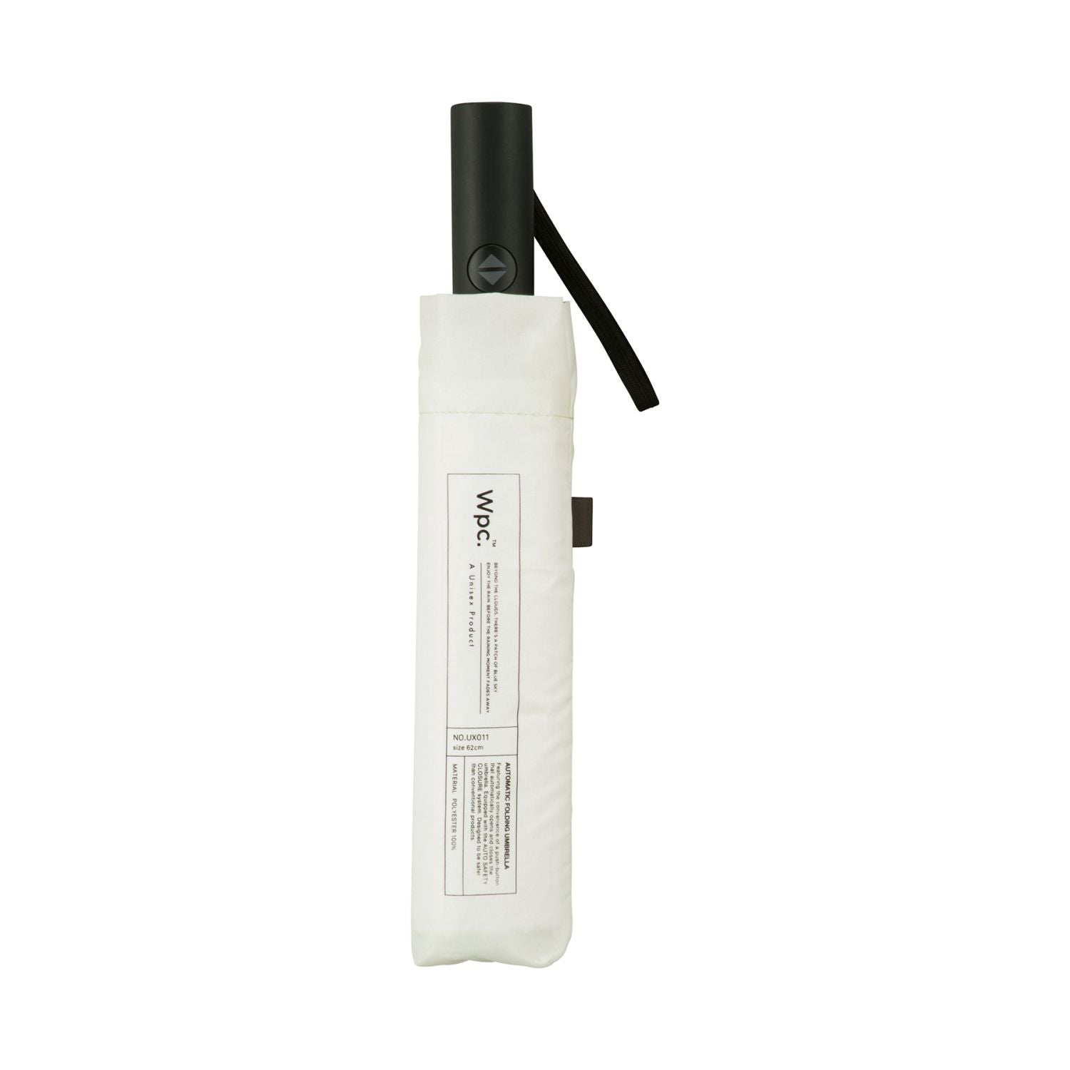 WPC UX Automatic UV Protection Folding Umbrella 62cm (Off White)
