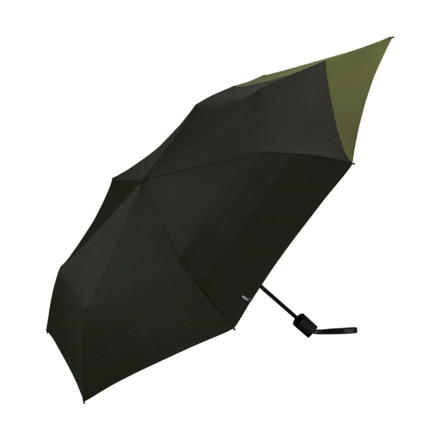 WPC UX Back Protect UV Protection Water Repellent Folding Umbrella 55cm (Black X Khaki)