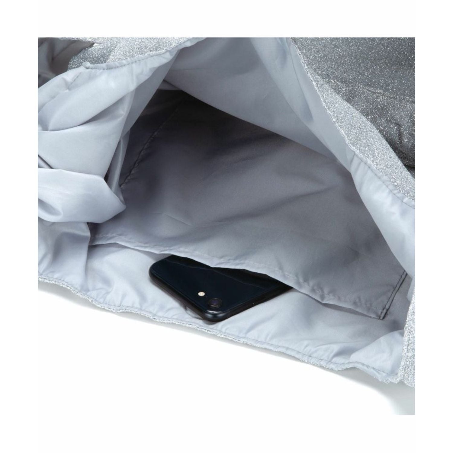 WPC Ondoo Shirring Drawstring Tote Bag (Silver)