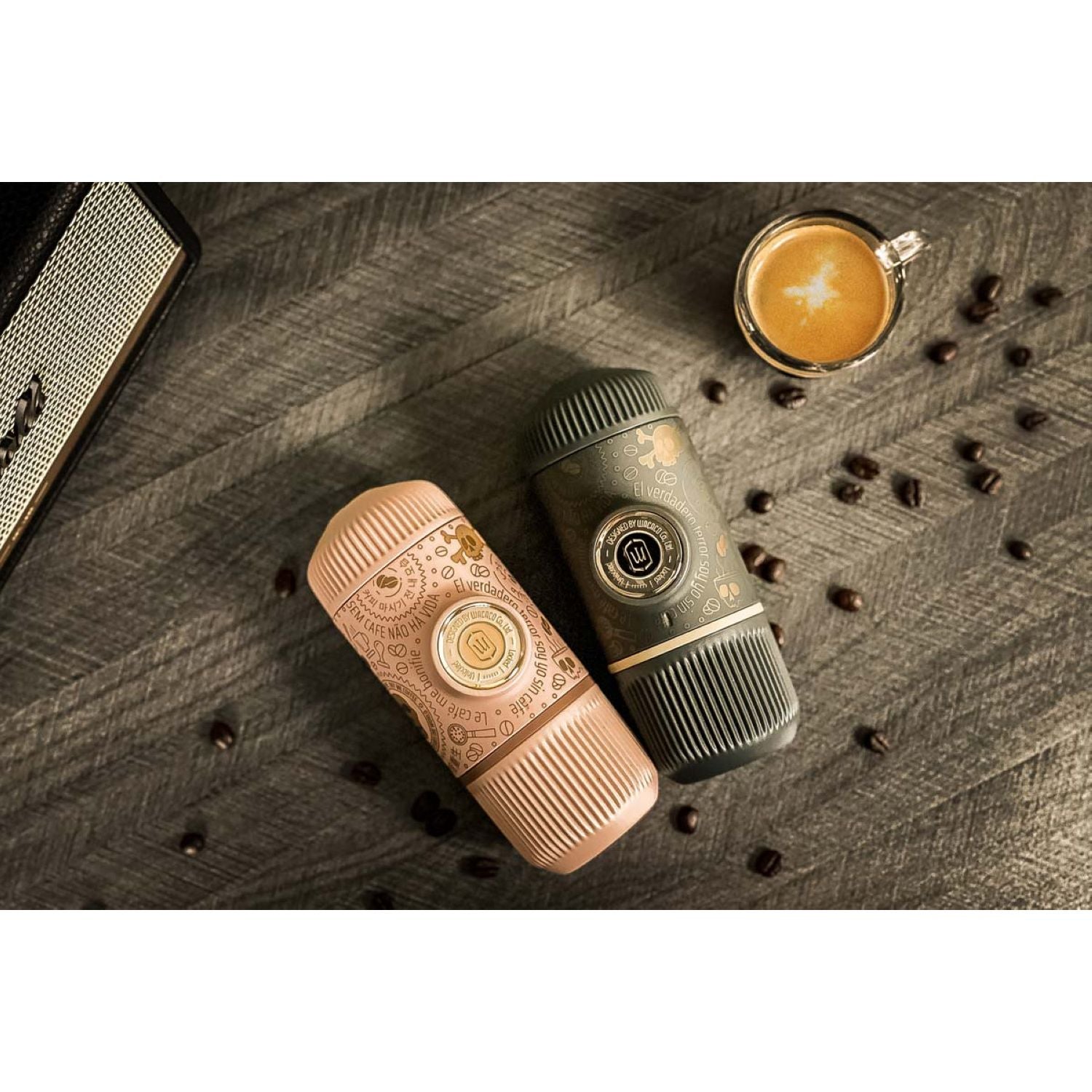 Wacaco Nanopresso Dark Soul + Case Espresso Coffee Maker - Grey