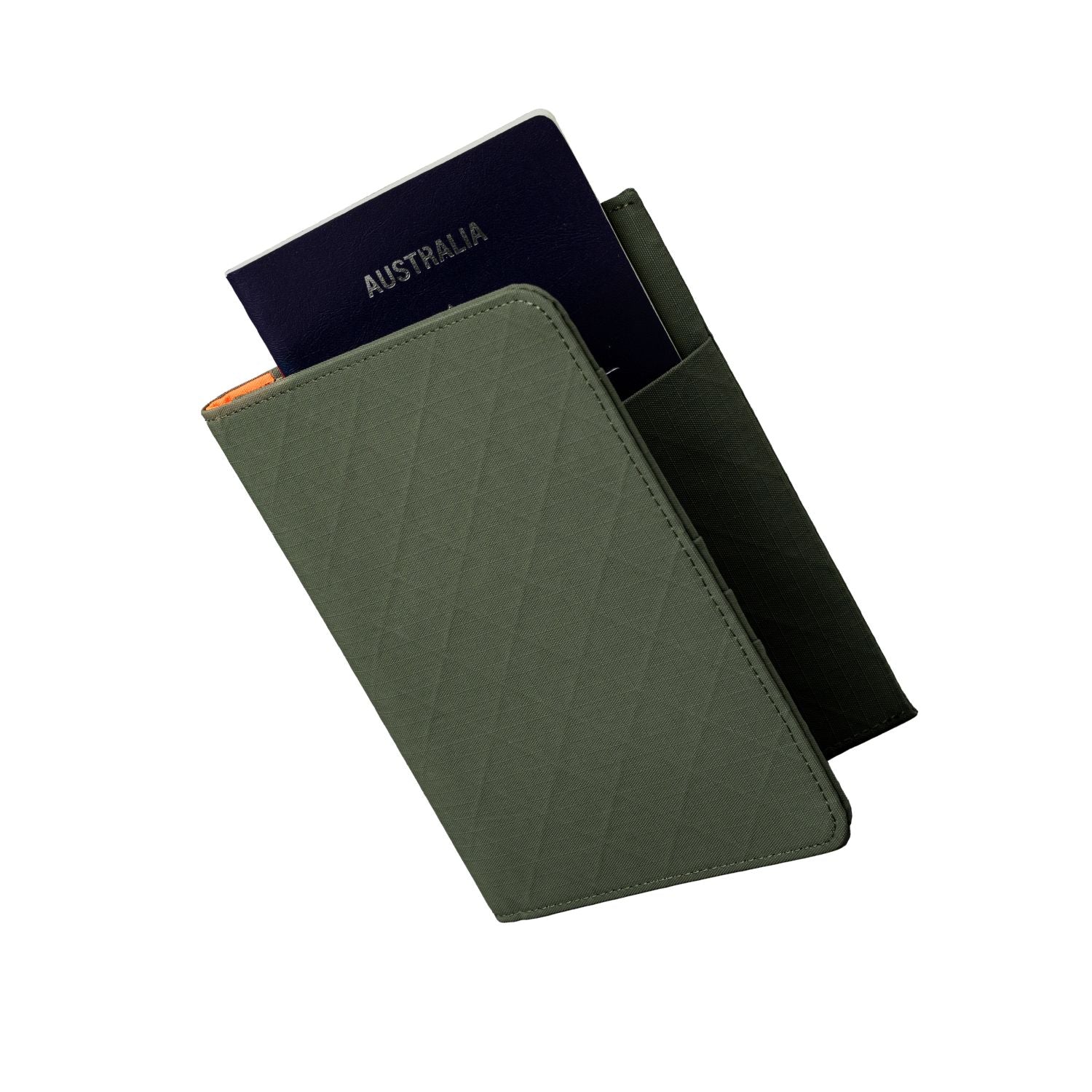 ALPAKA ARK Bifold Passport Wallet Axogrid 210D (Army Green)