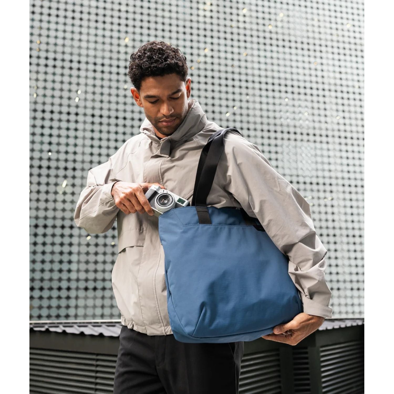 ALPAKA Elements Tote Bag (M) Axoflux 210D (Blue/Grey)