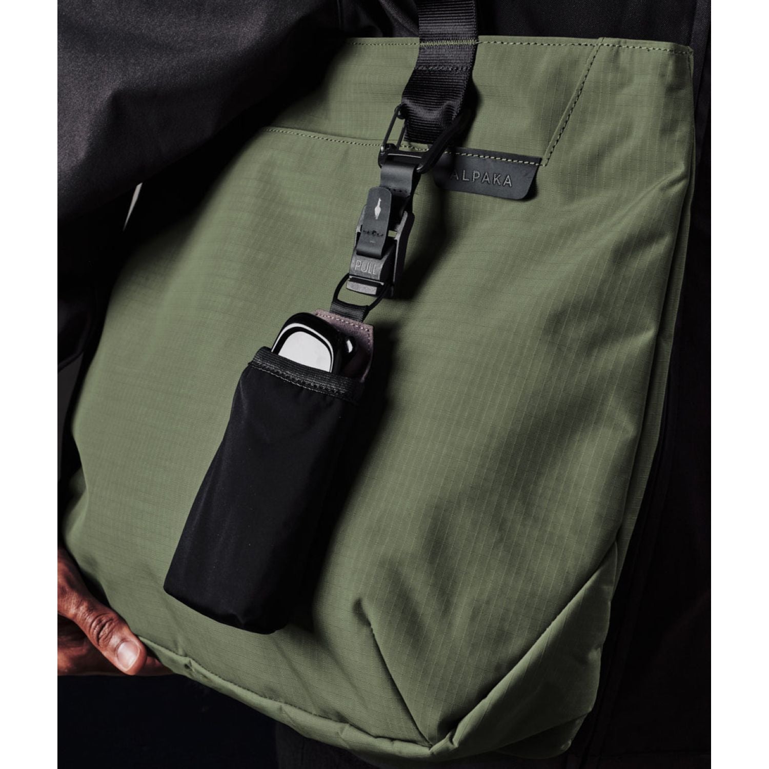 ALPAKA Elements Tote Bag (M) Axoflux 210D (Green/Grey)