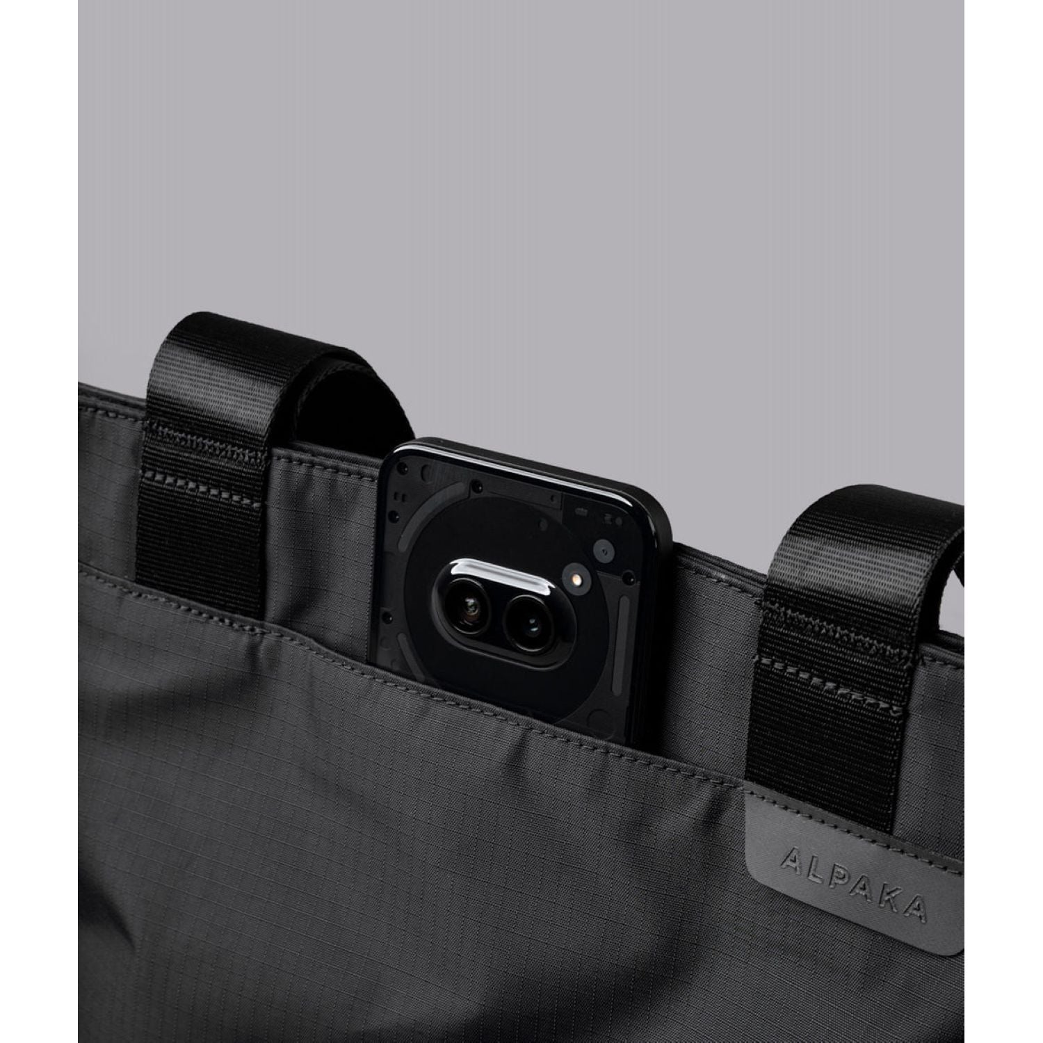 ALPAKA Elements Tote Bag (S) Axoflux 210D (Black/Grey)