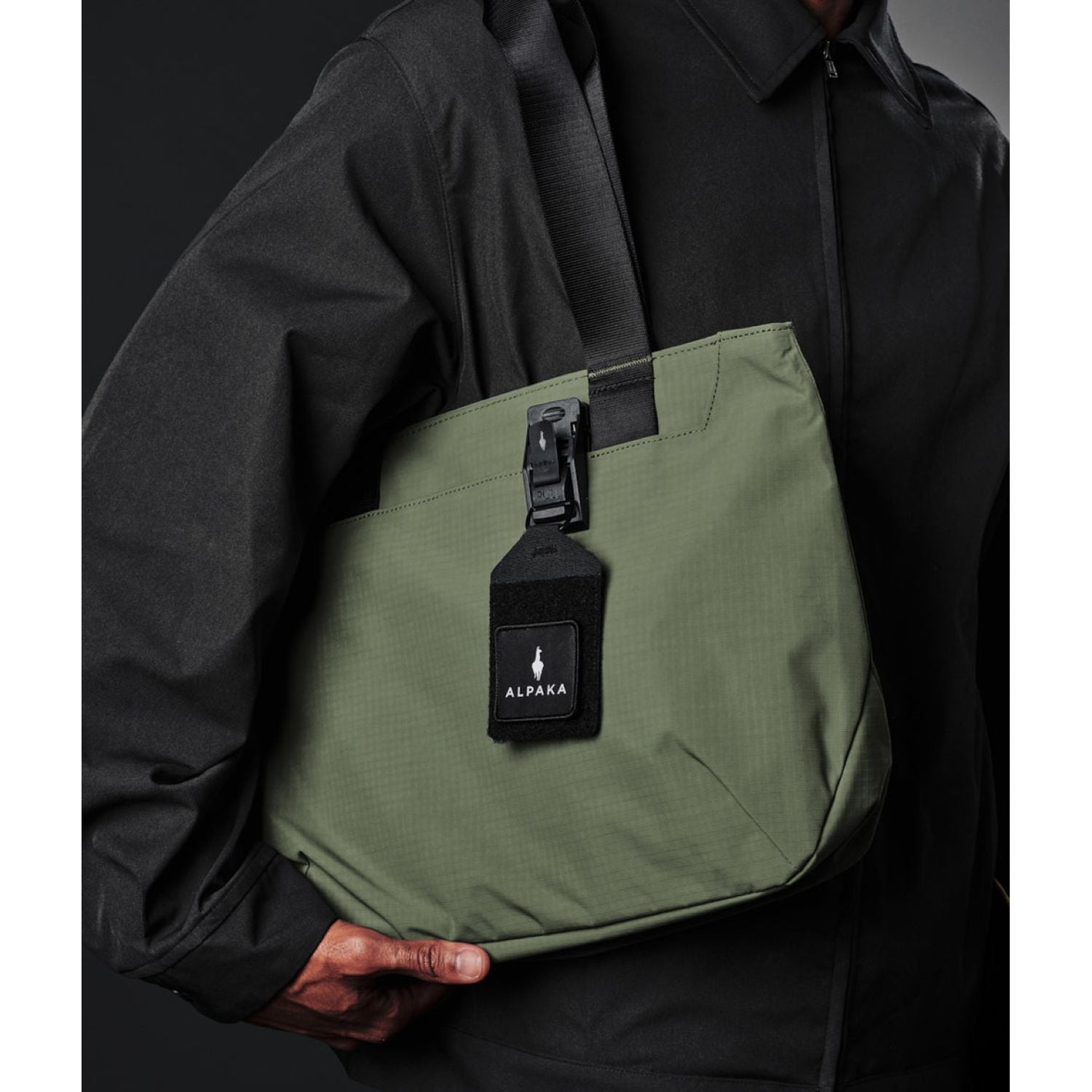 ALPAKA Elements Tote Bag (S) Axoflux 210D (Green/Grey)