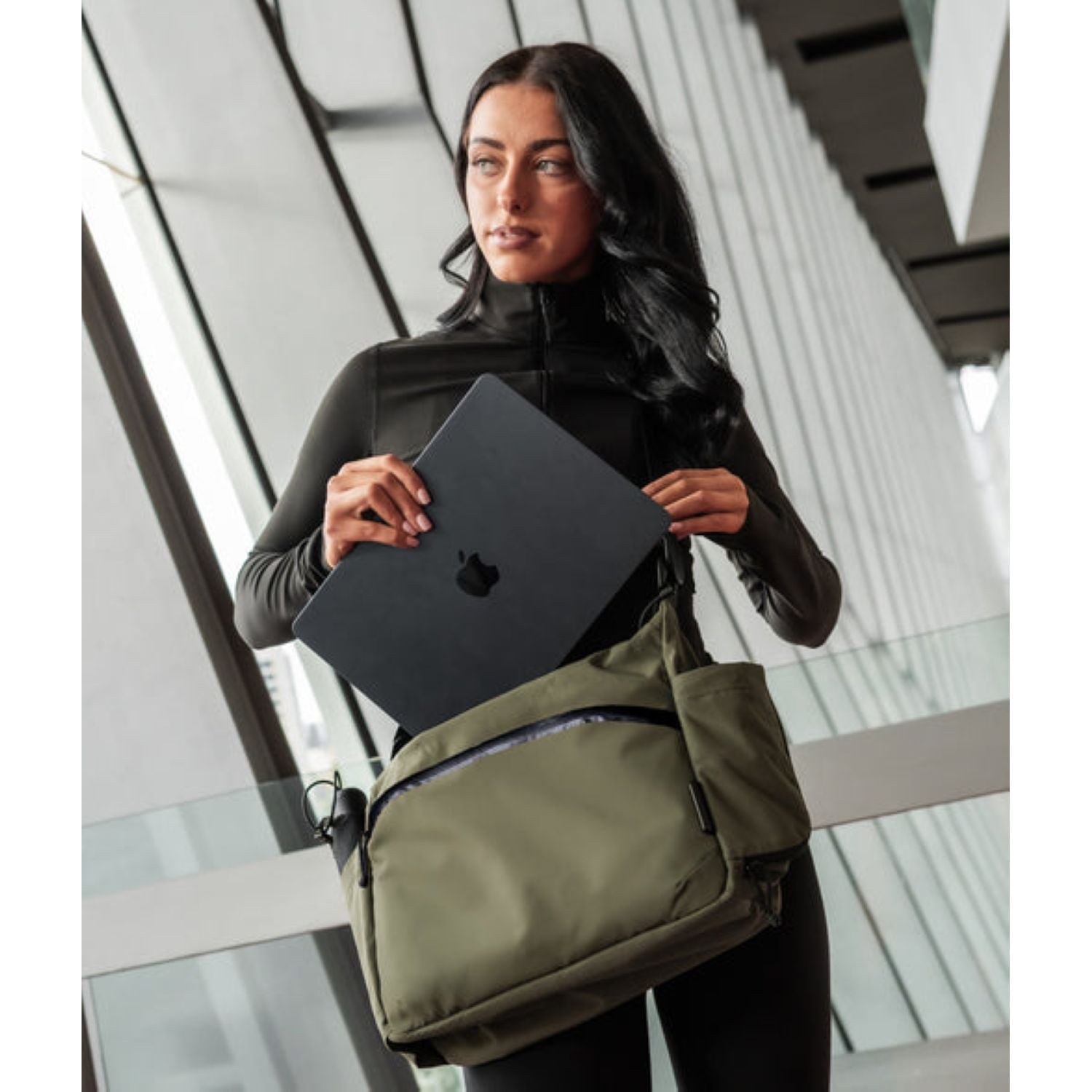 ALPAKA Flight Satchel Axoflux 210D (Green)