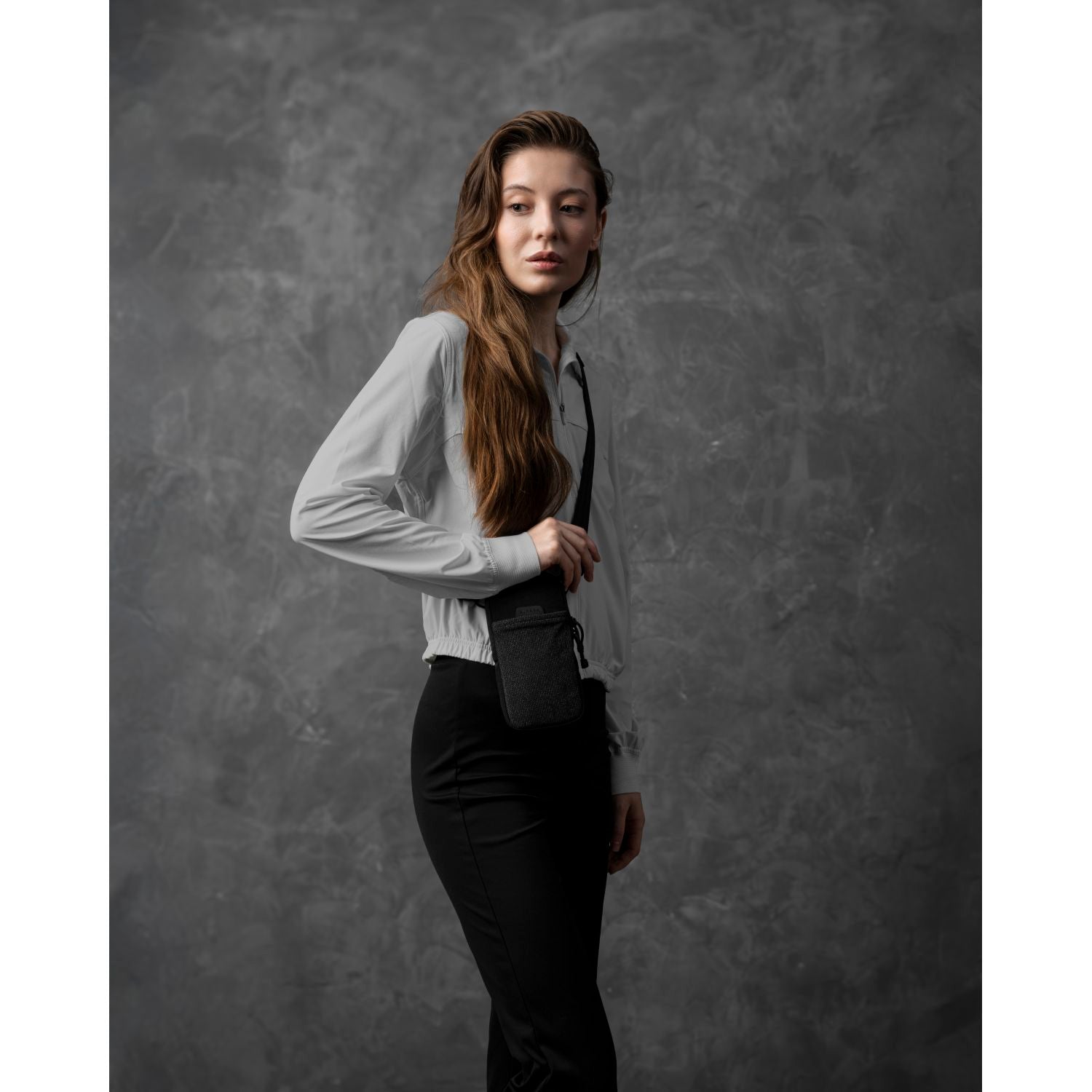 ALPAKA Modular Shoulder Pocket Slim Nylon Washed Axoflux 400D (Black)