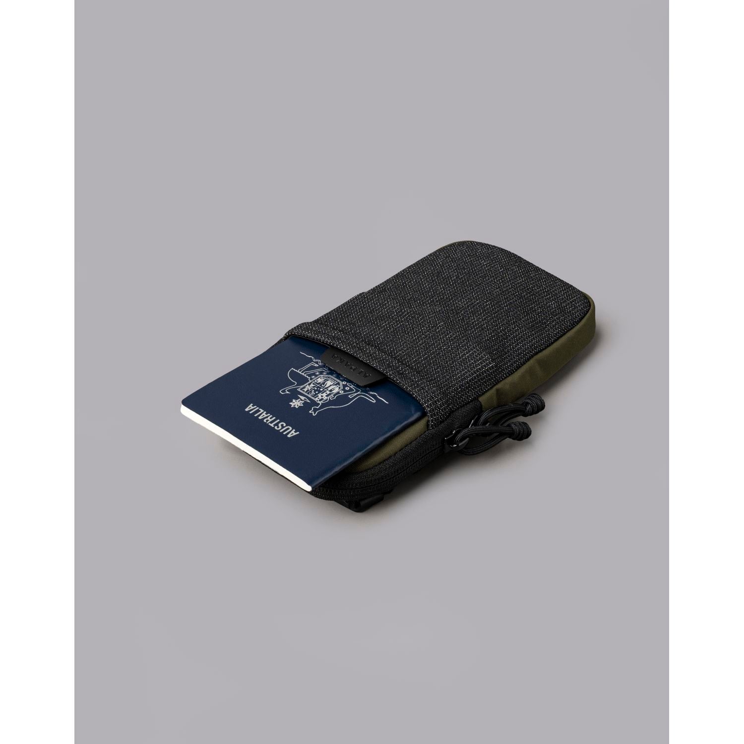 ALPAKA Modular Shoulder Pocket Slim Nylon Washed Axoflux 400D (Green)