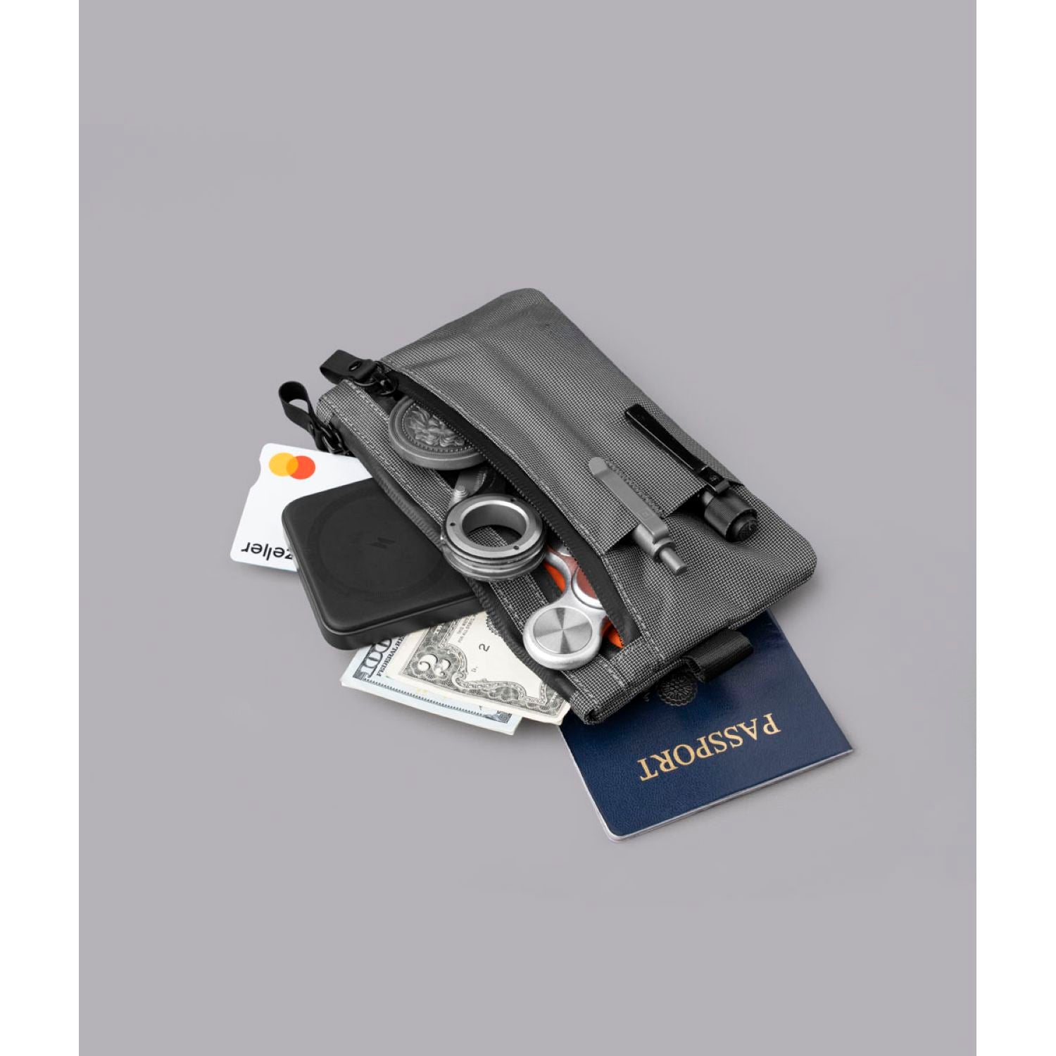 ALPAKA Zip Clutch Ultradyne 100D (Grey)