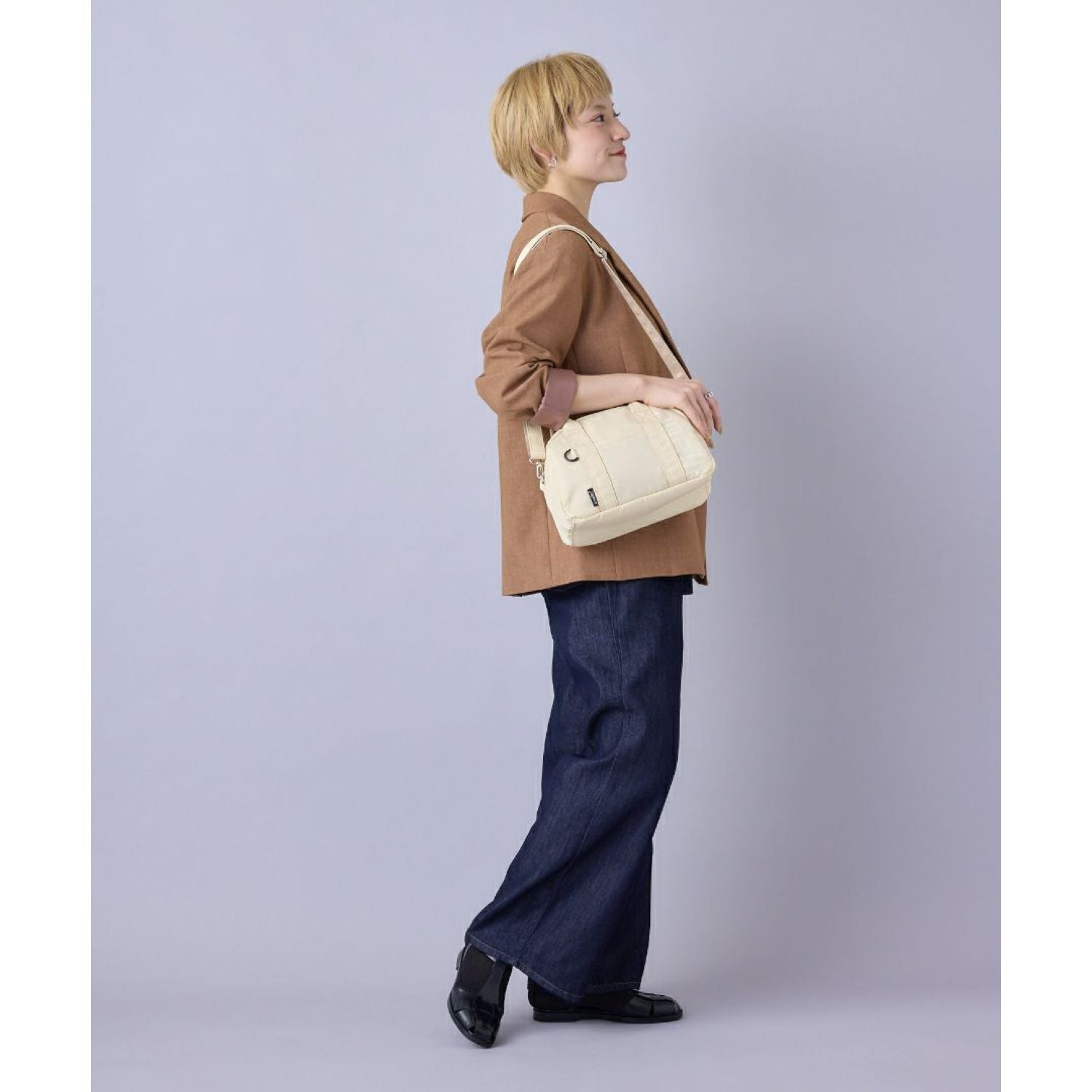 Anello Alf 2Way Mini Boston Bag (Grey)