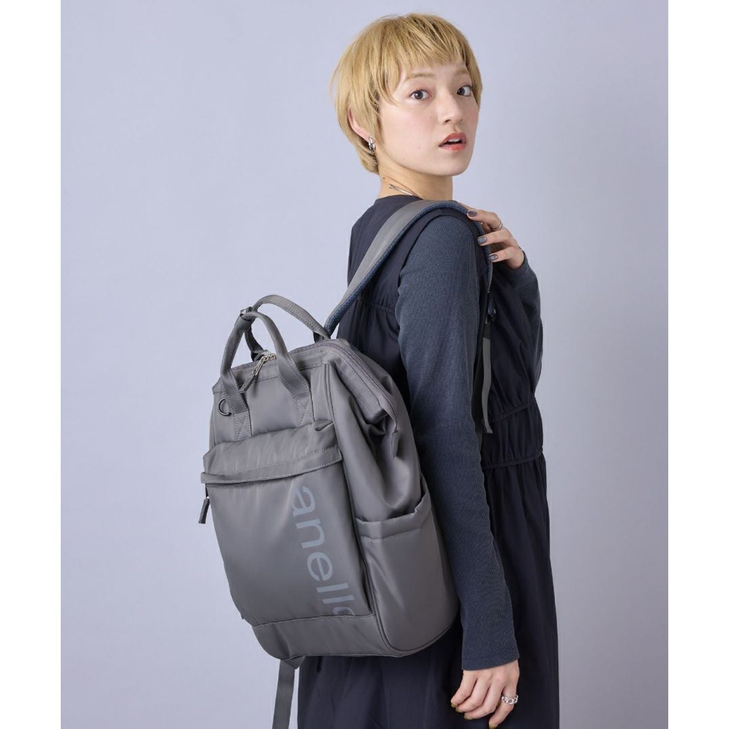 Anello Alf Kuchigane Backpack R (Grey)