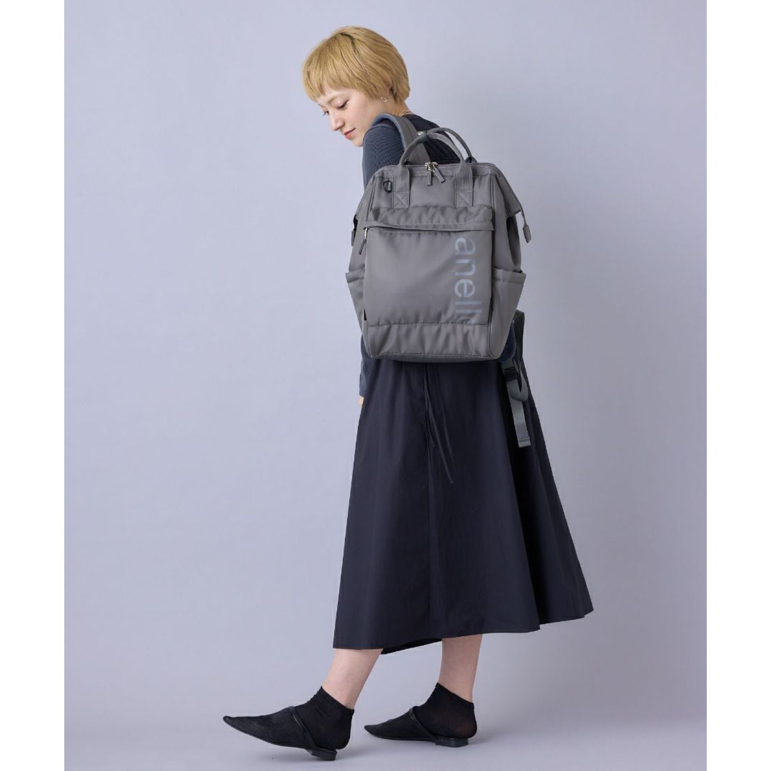 Anello Alf Kuchigane Backpack R (Grey)