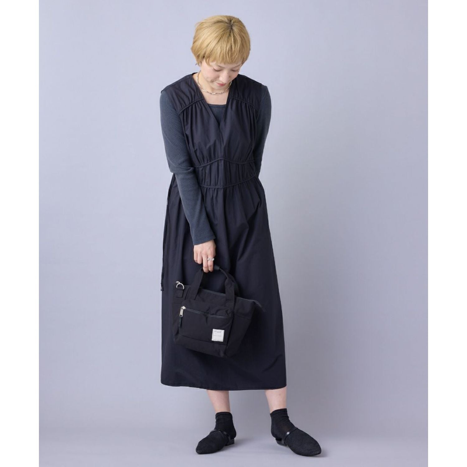 Anello Circle 2Way Mini Tote Bag (Lavender)