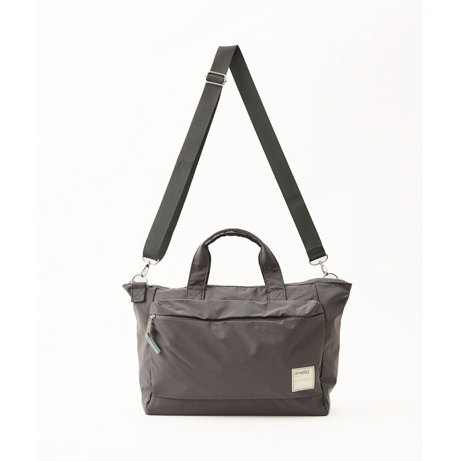 Anello Circle 2Way Tote Bag (Black)