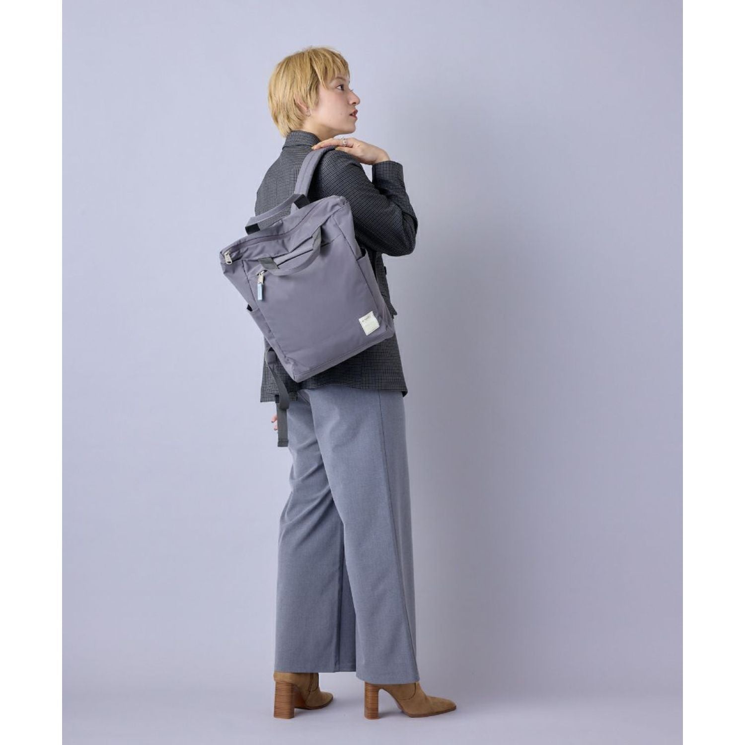 Anello Circle Tote Backpack (Lavender)
