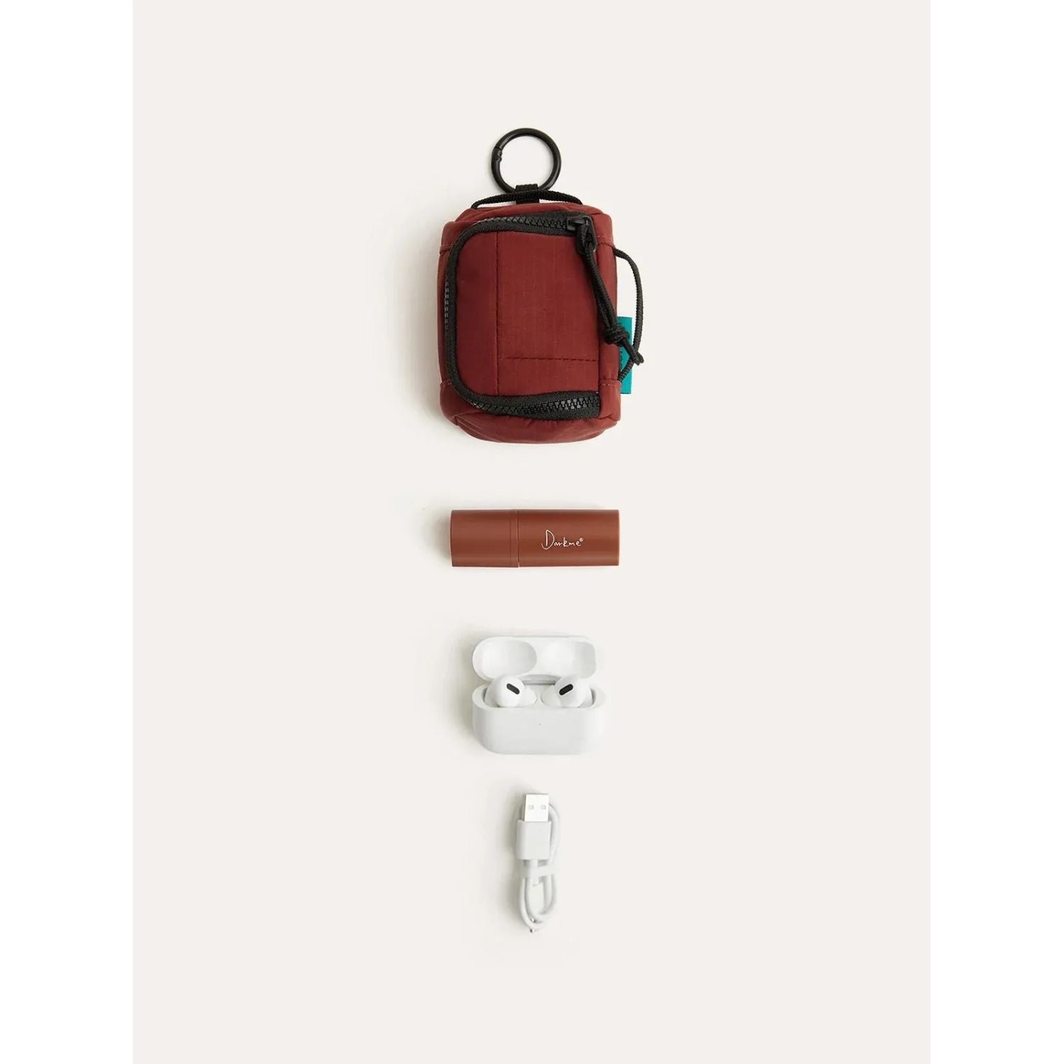 Bagsmart Blast Mini Earphone Pouch (Brandy Snifter)