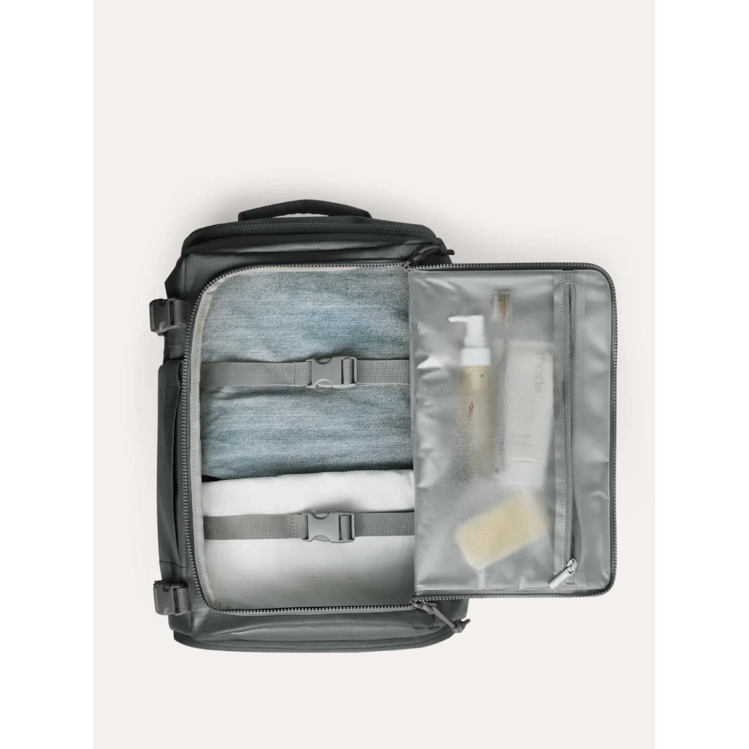 Bagsmart Blast Quick Access Carry On Travel Backpack - 28L-38L Extended (TPU) (Grey)