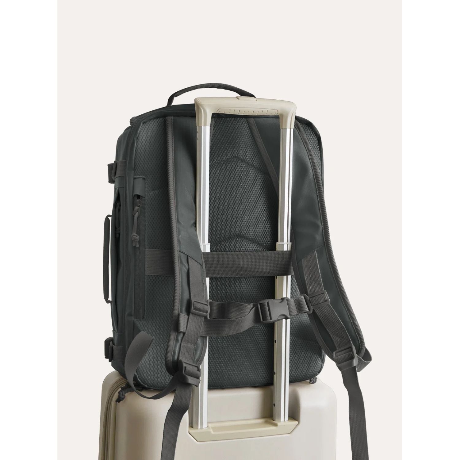 Bagsmart Blast Quick Access Carry On Travel Backpack - 28L-38L Extended (TPU) (Grey)