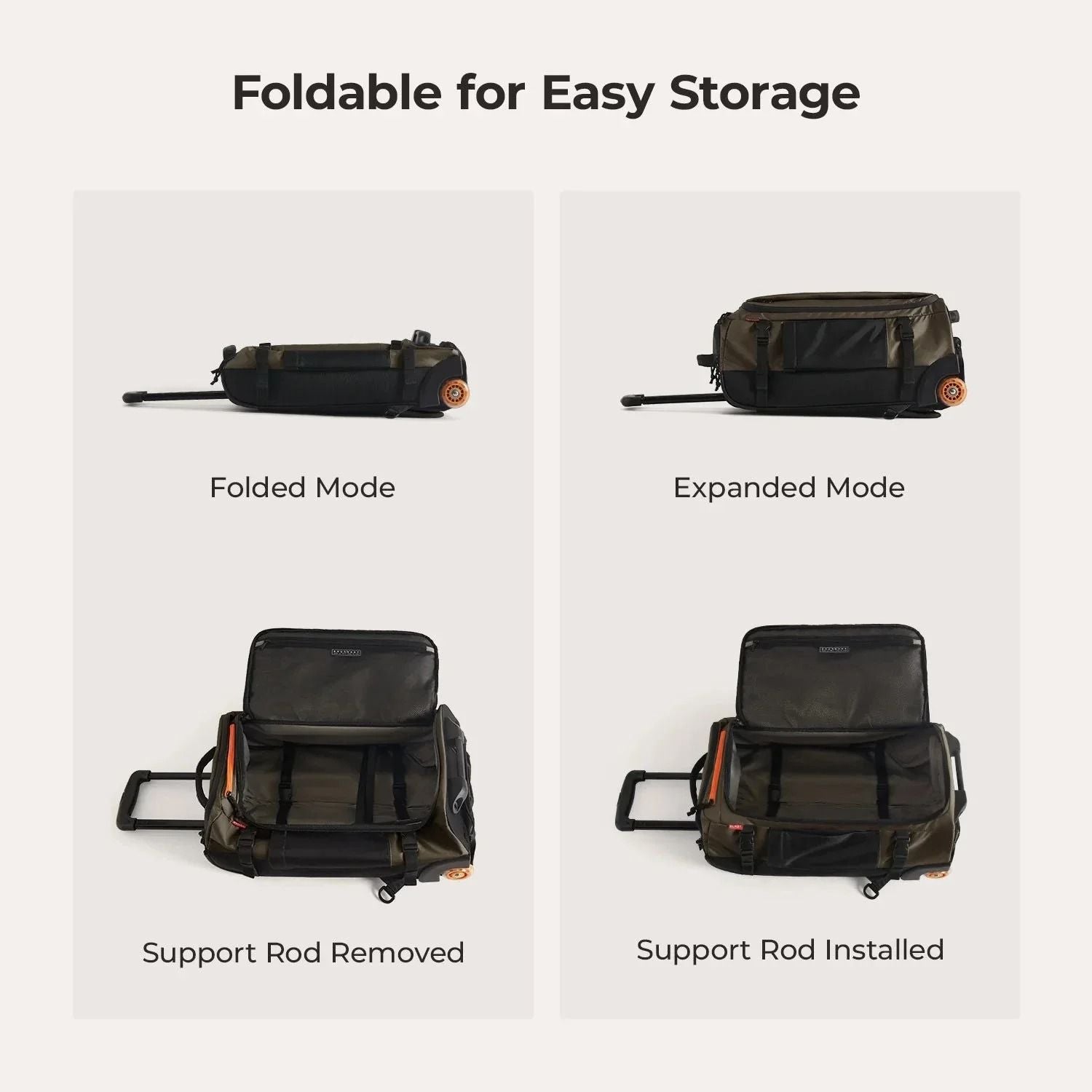 Bagsmart Blast Roller Backpack 43L (Cedar)