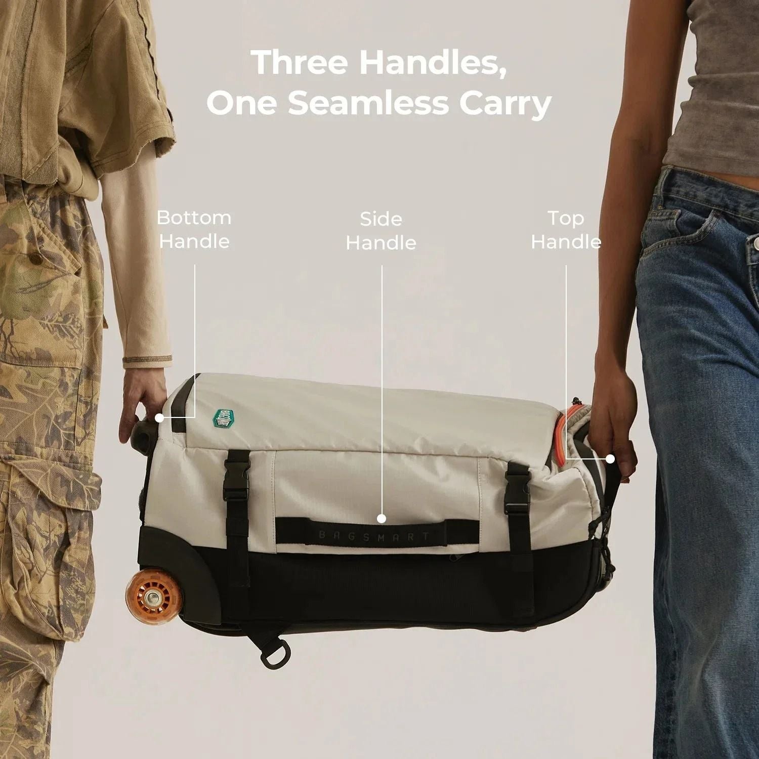 Bagsmart Blast Roller Backpack 43L (Oyster)