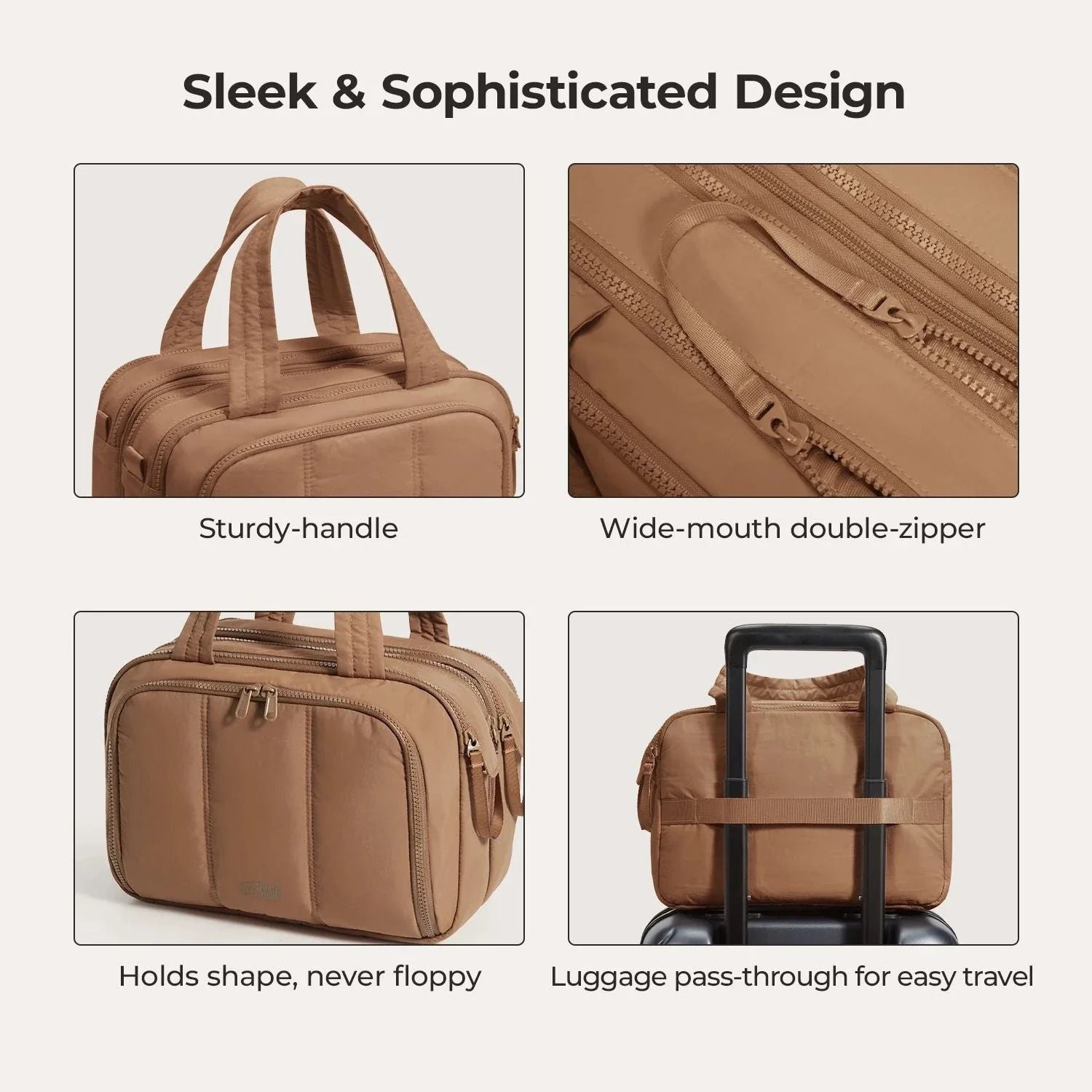 Bagsmart Crush Hanging Toiletry Bag (Brown)