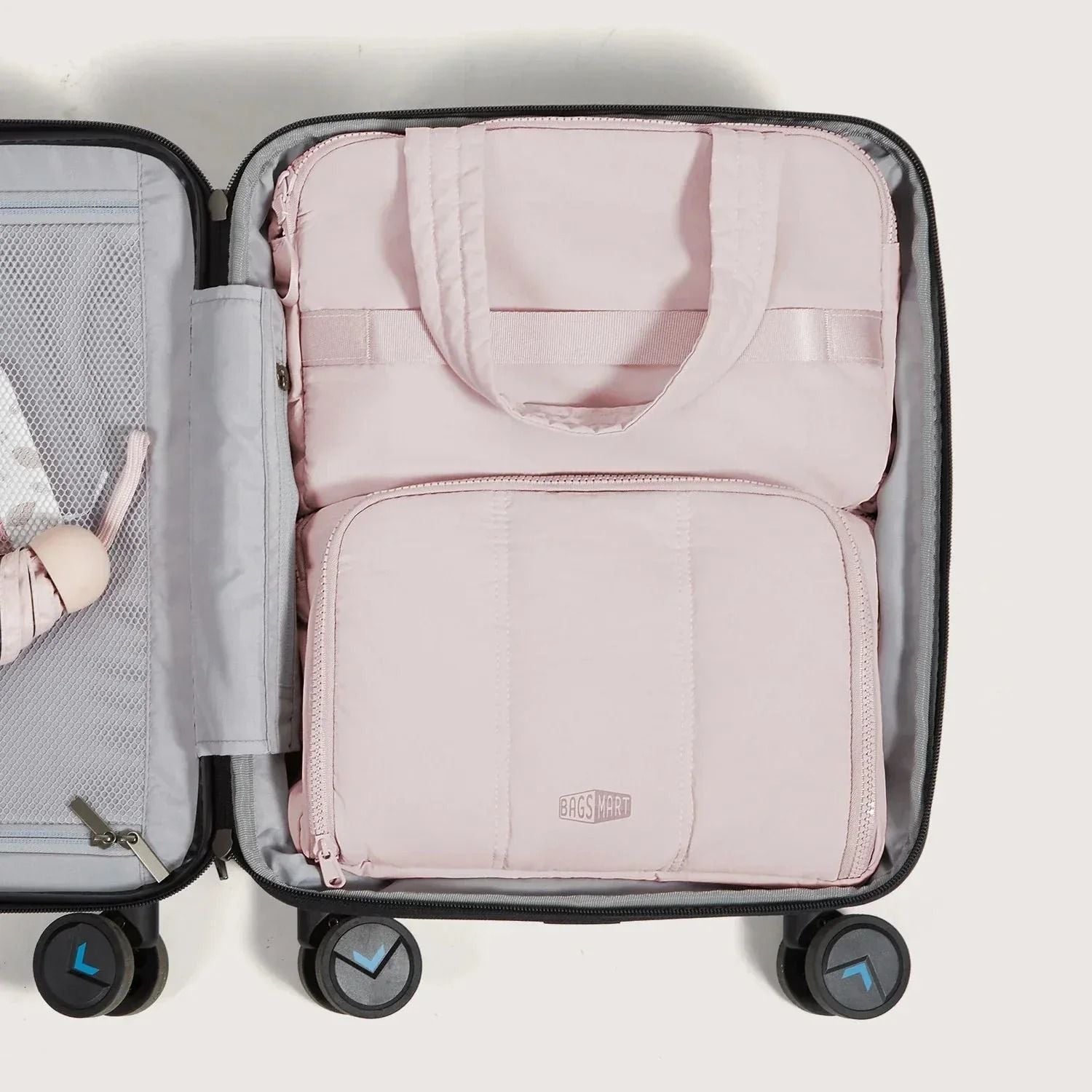 Bagsmart Crush Hanging Toiletry Bag (Pink)