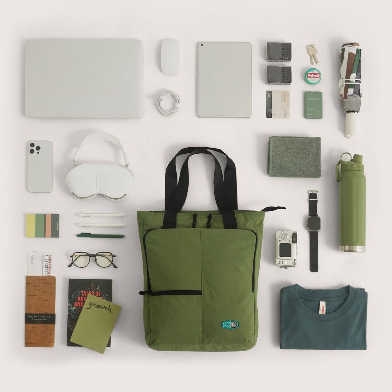 Bagsmart Paz Laptop Totepack 20L (Moss)