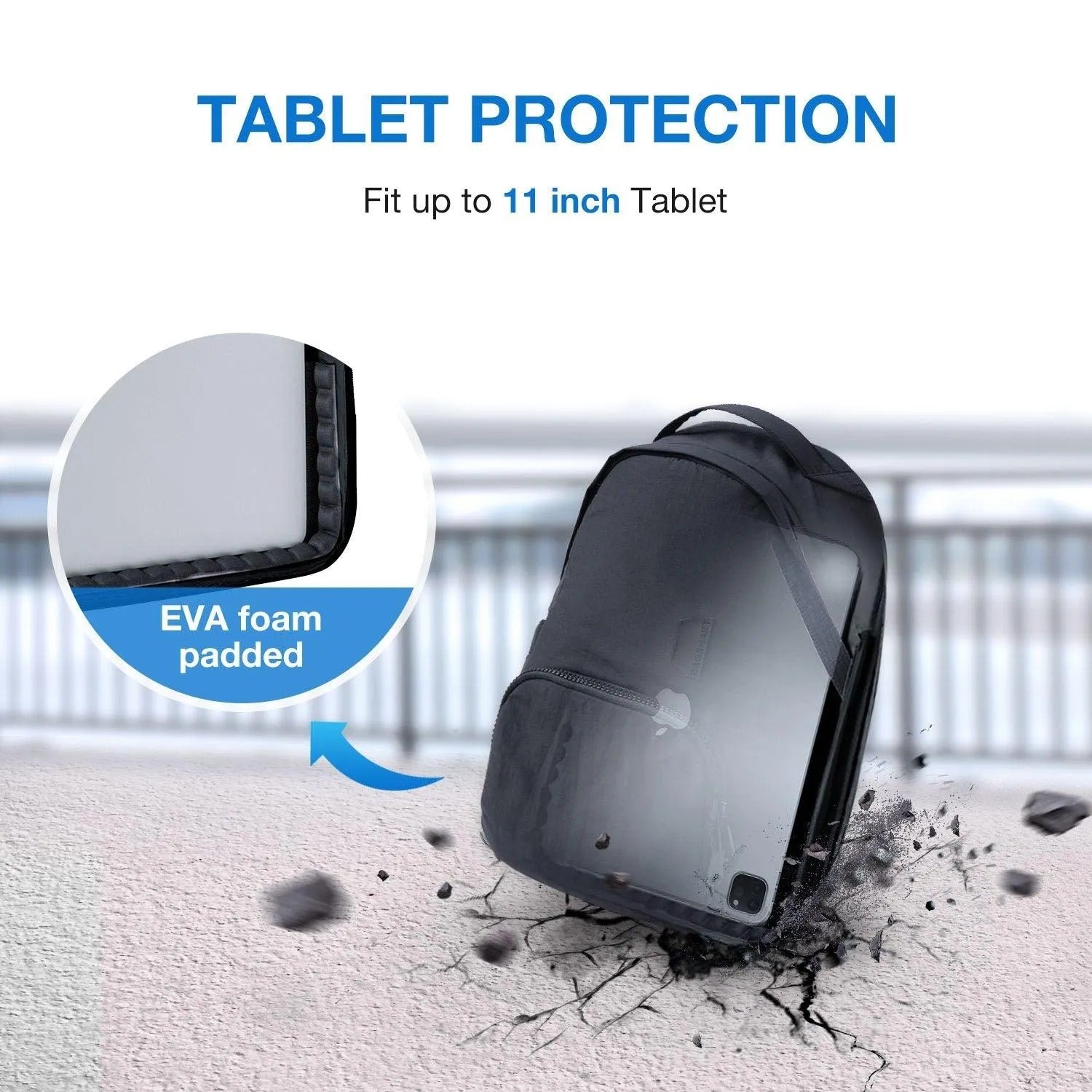 Bagsmart Zoraesque Feather Light Backpack 14L (Black)