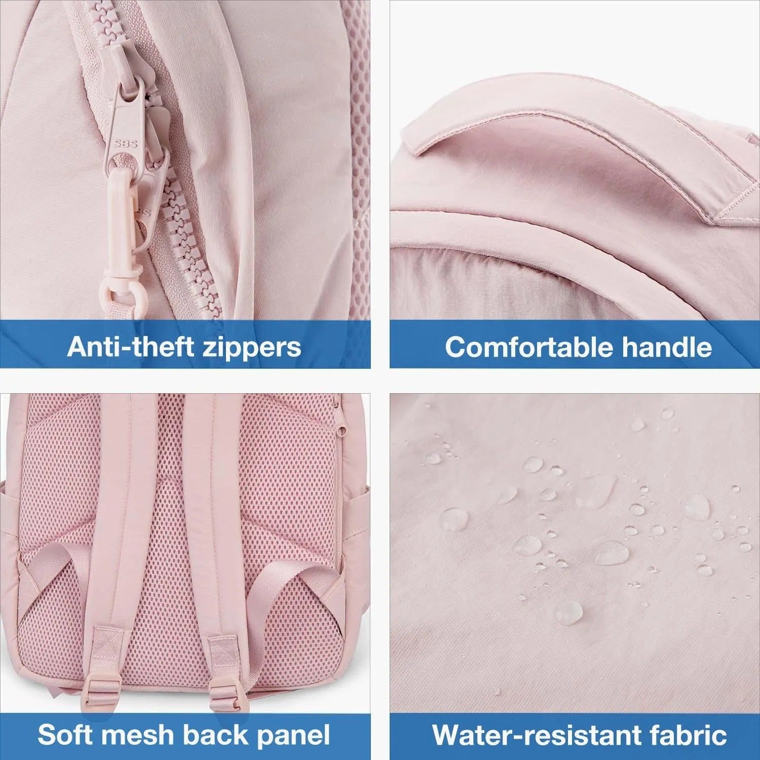 Bagsmart Zoraesque Feather Light Backpack 14L (Pink)