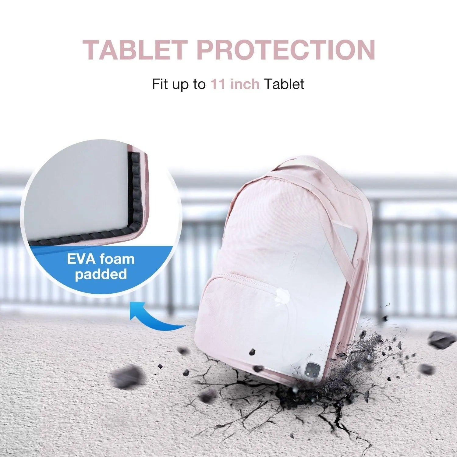 Bagsmart Zoraesque Feather Light Backpack 14L (Pink)