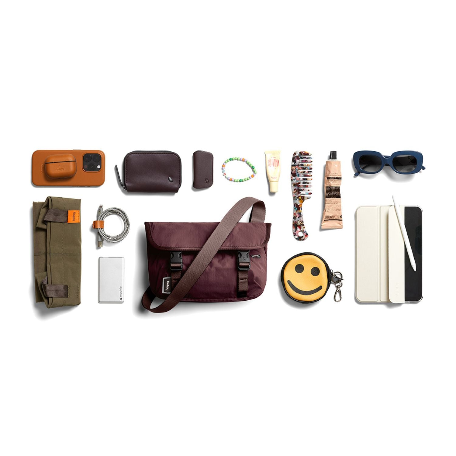 Bellroy Cinch Mini Messenger - Burgundy