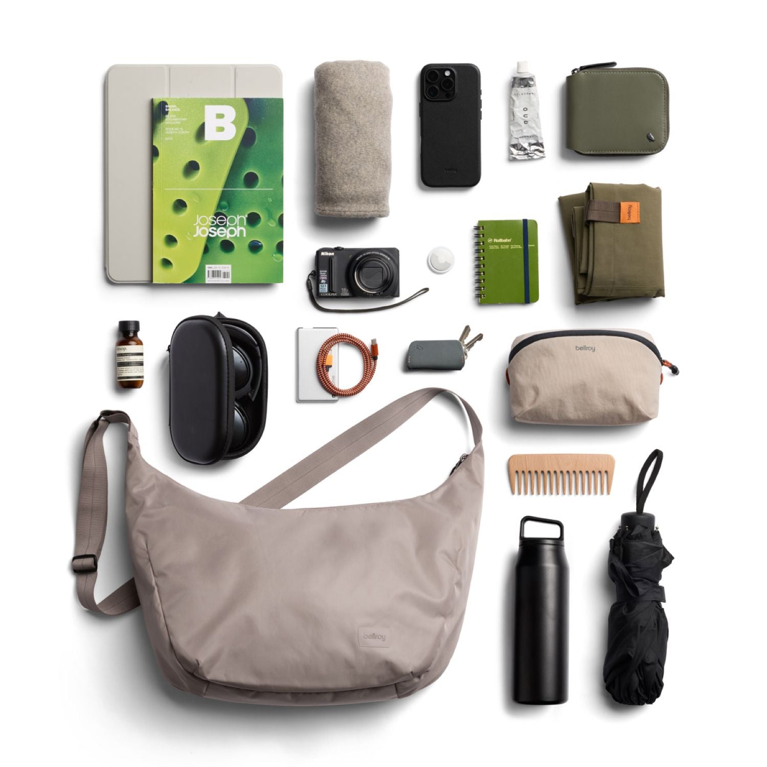 Bellroy Laneway Crescent Bag 12L - Fawn