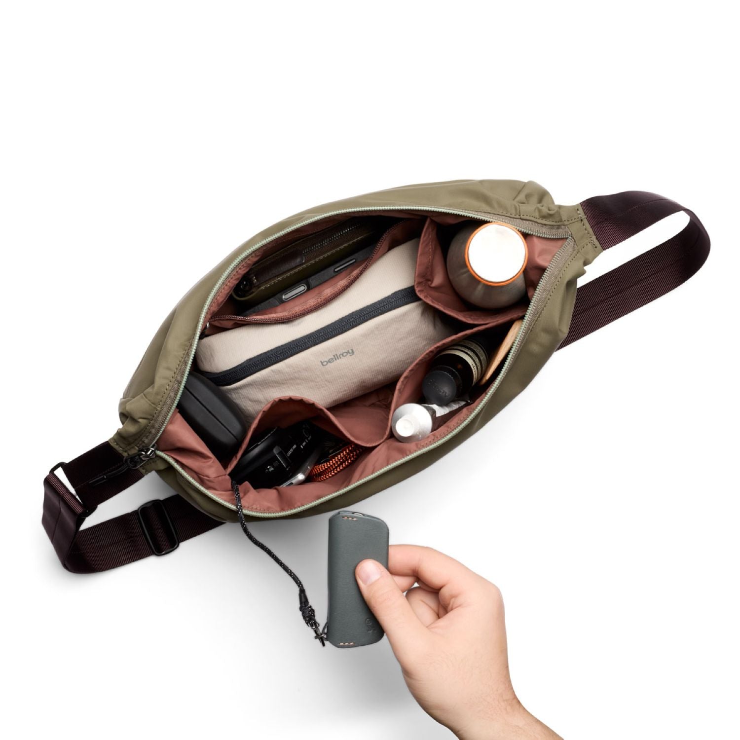 Bellroy Laneway Crescent Bag 7L - Seakelp