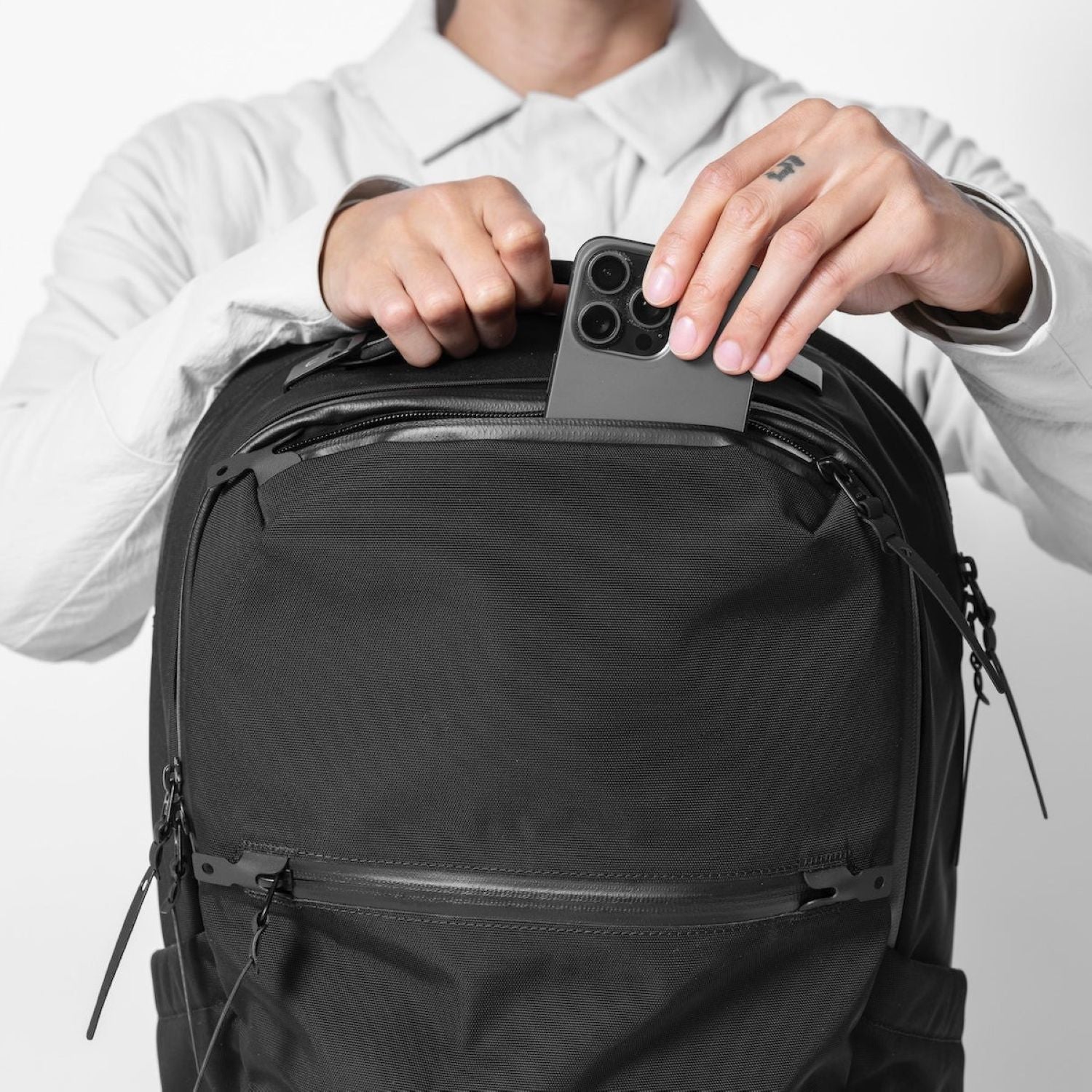 Black Ember Citadel H2 Laptop Backpack Embertex PFAS Free 25L - Jet Black