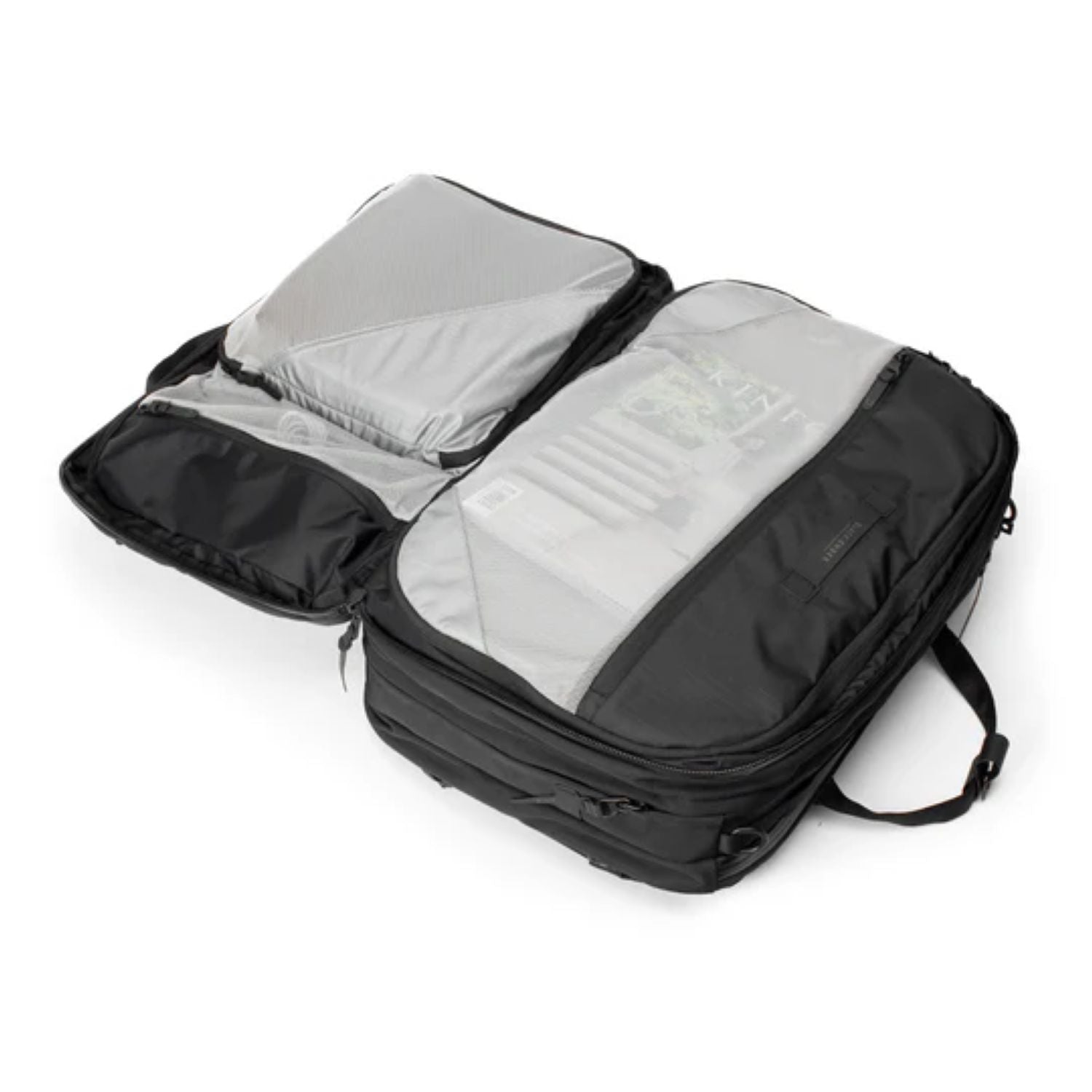 Black Ember Forge Convertible Travel Backpack Embertex Pfas Free 30-40L - Jet Black