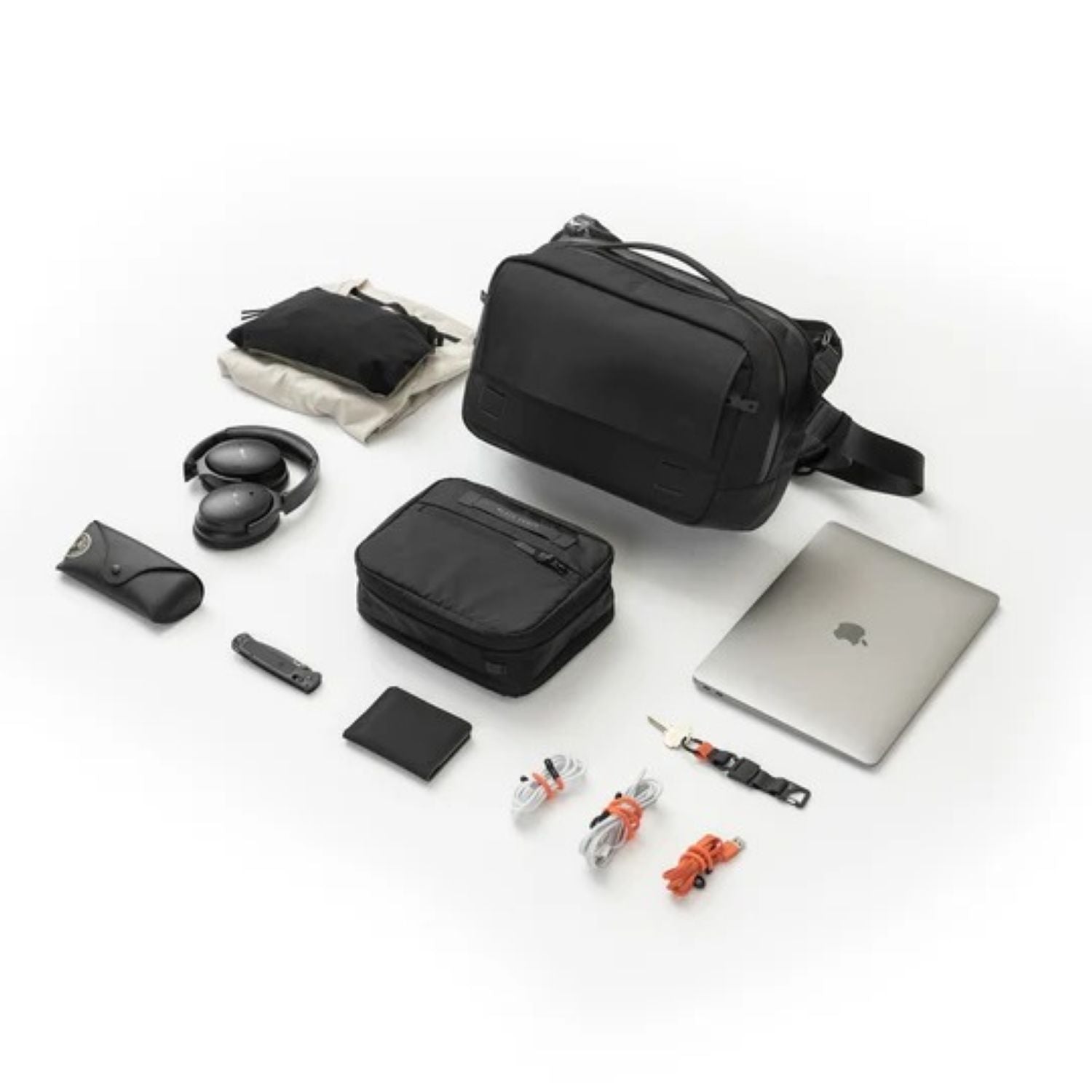 Black Ember Grip Sling Bag Ember Tex Pfas Free 12L - Jet Black