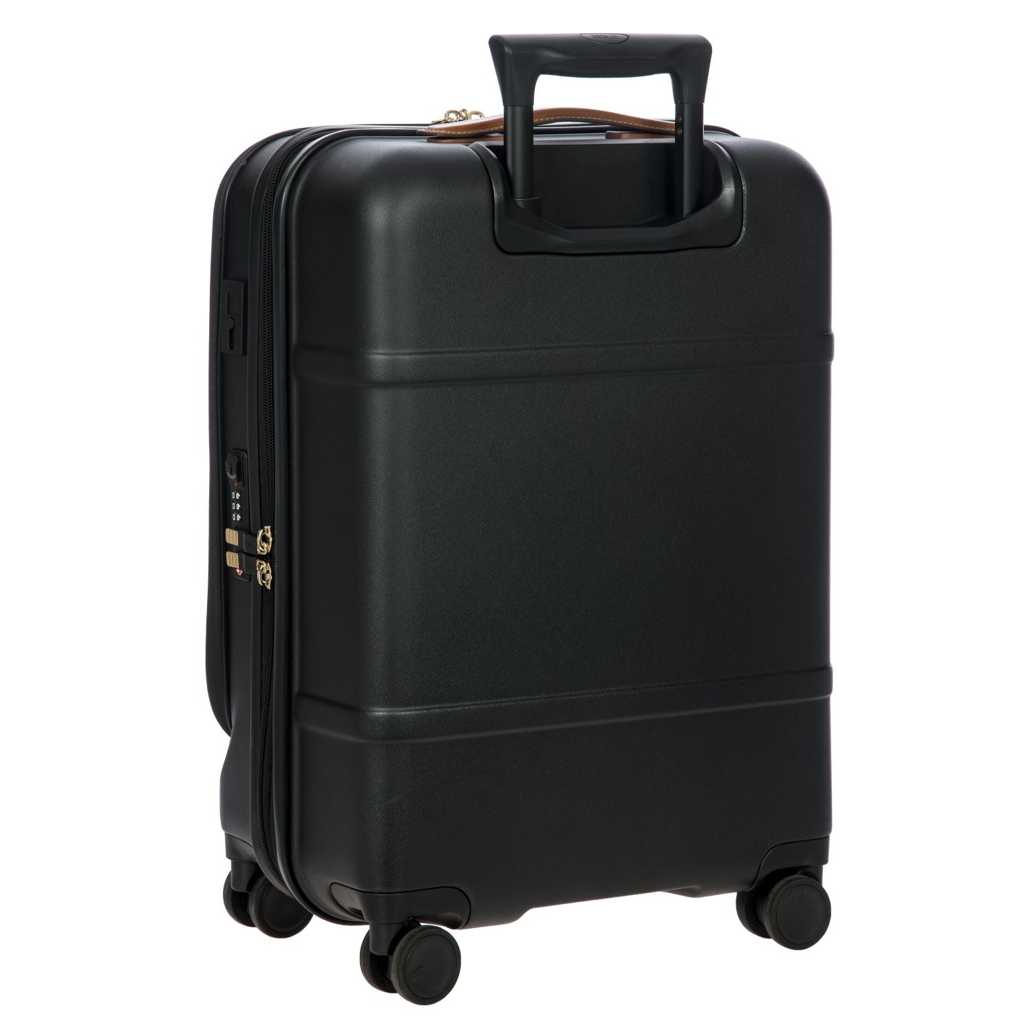 BRIC'S Bellagio 3 21" Expandable Carry-On Luggage Spinner + Pocket with USB (Black)