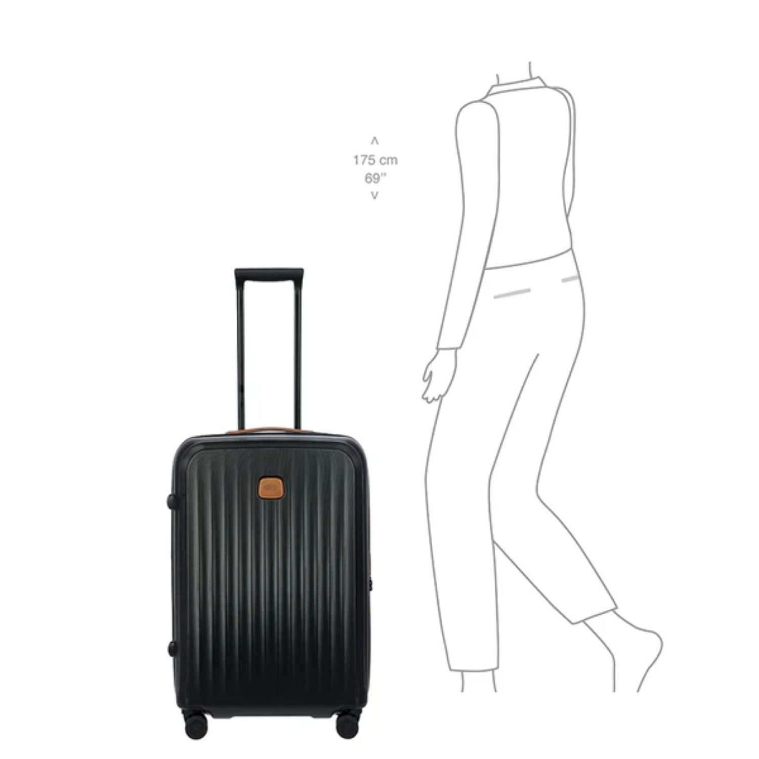 Bric'S Taormina 27" Spinner Expandable (Black)