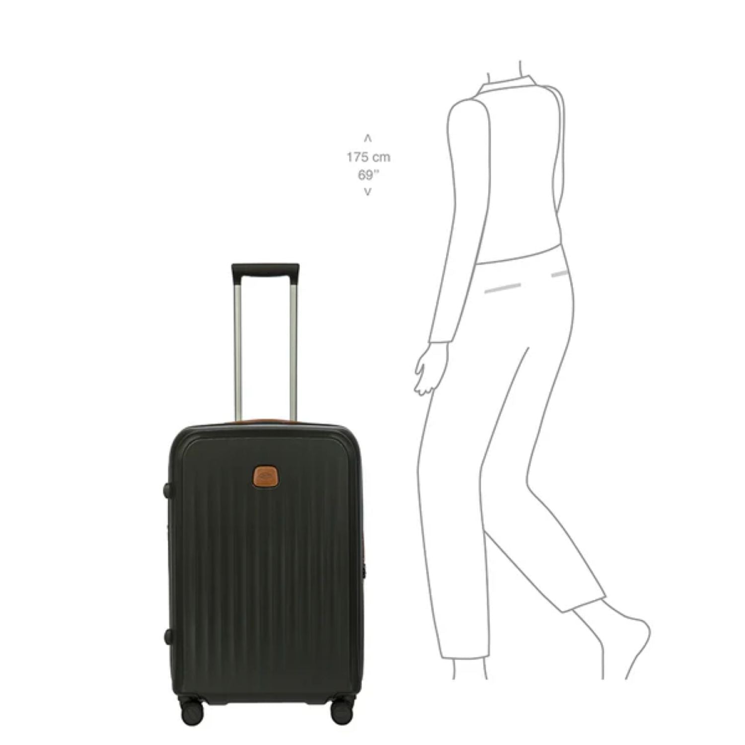 Bric'S Taormina 27" Spinner Expandable (Olive)