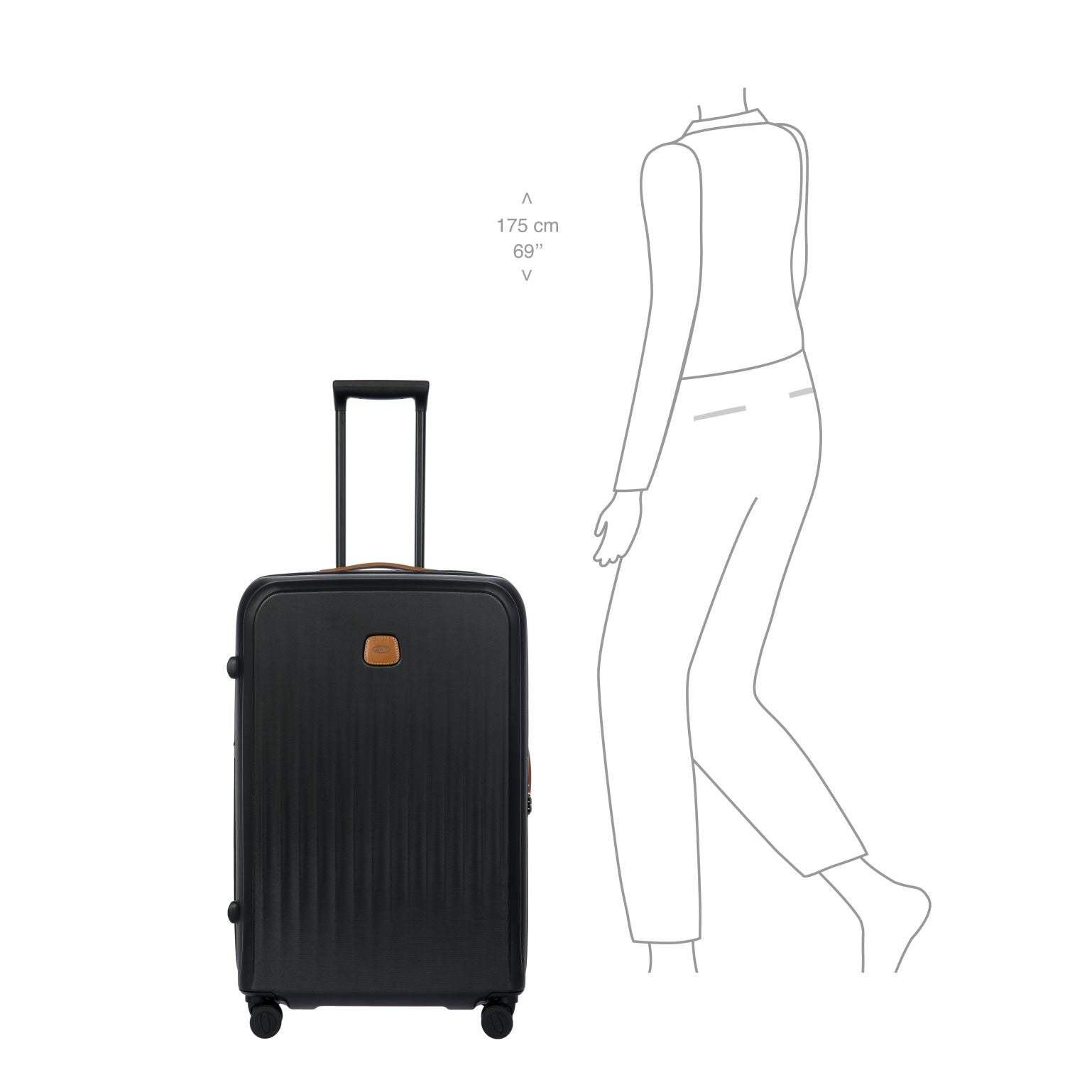 BRIC'S Taormina 30" Spinner Expandable (Black)