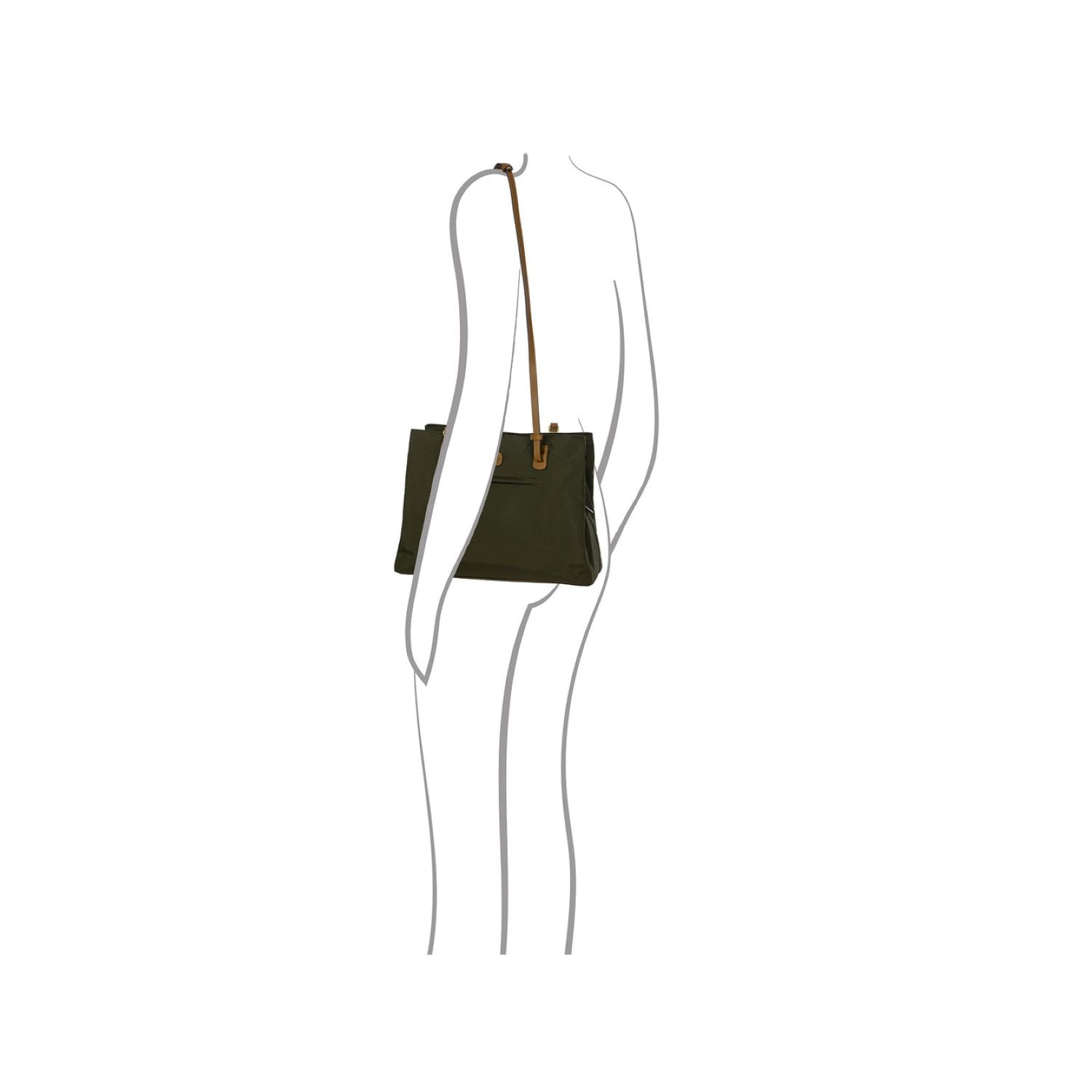 BRIC'S X-Bag Shopping Bag - Large (Olive)