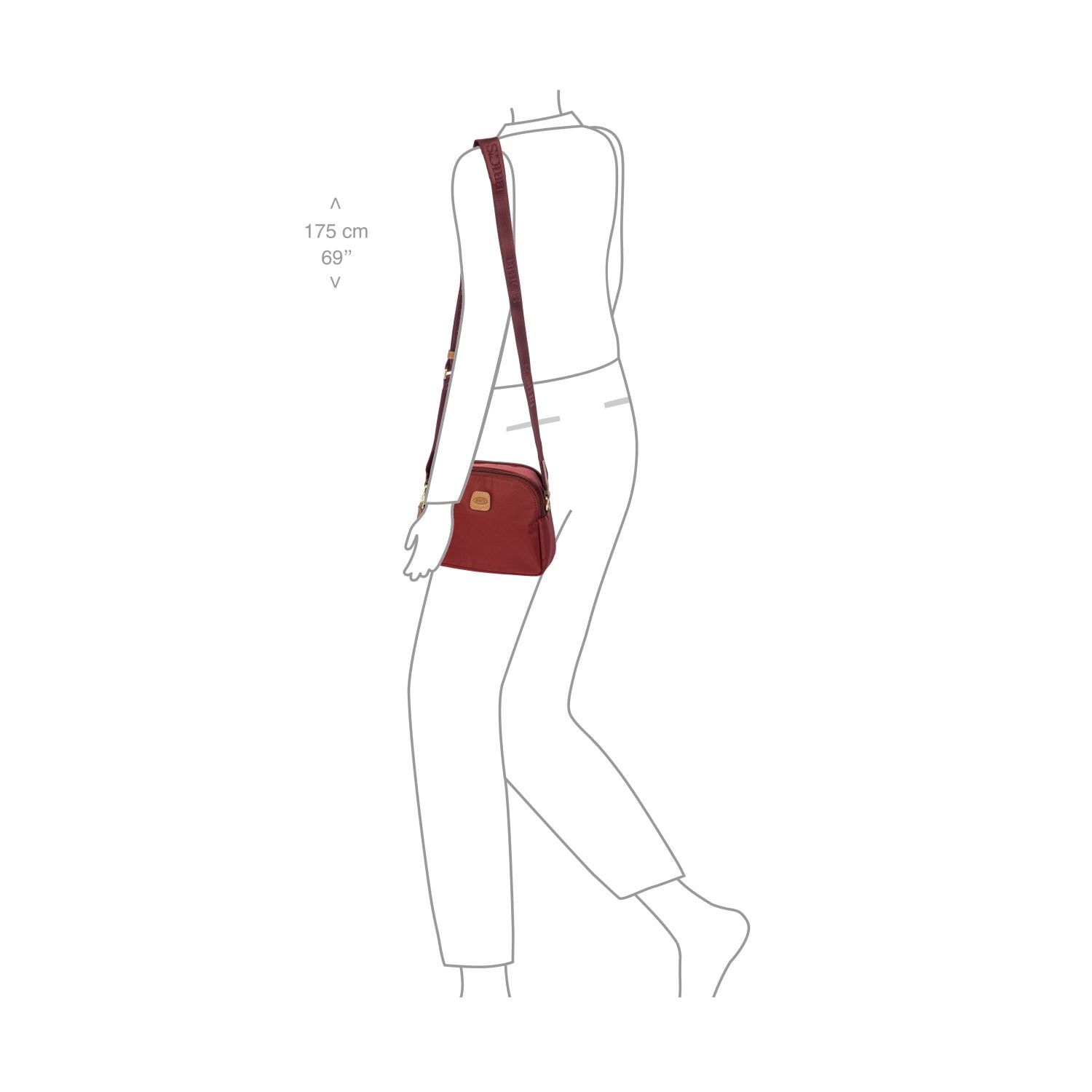Bric's X-Bag Travel Shoulderbag-S (Bordeaux)