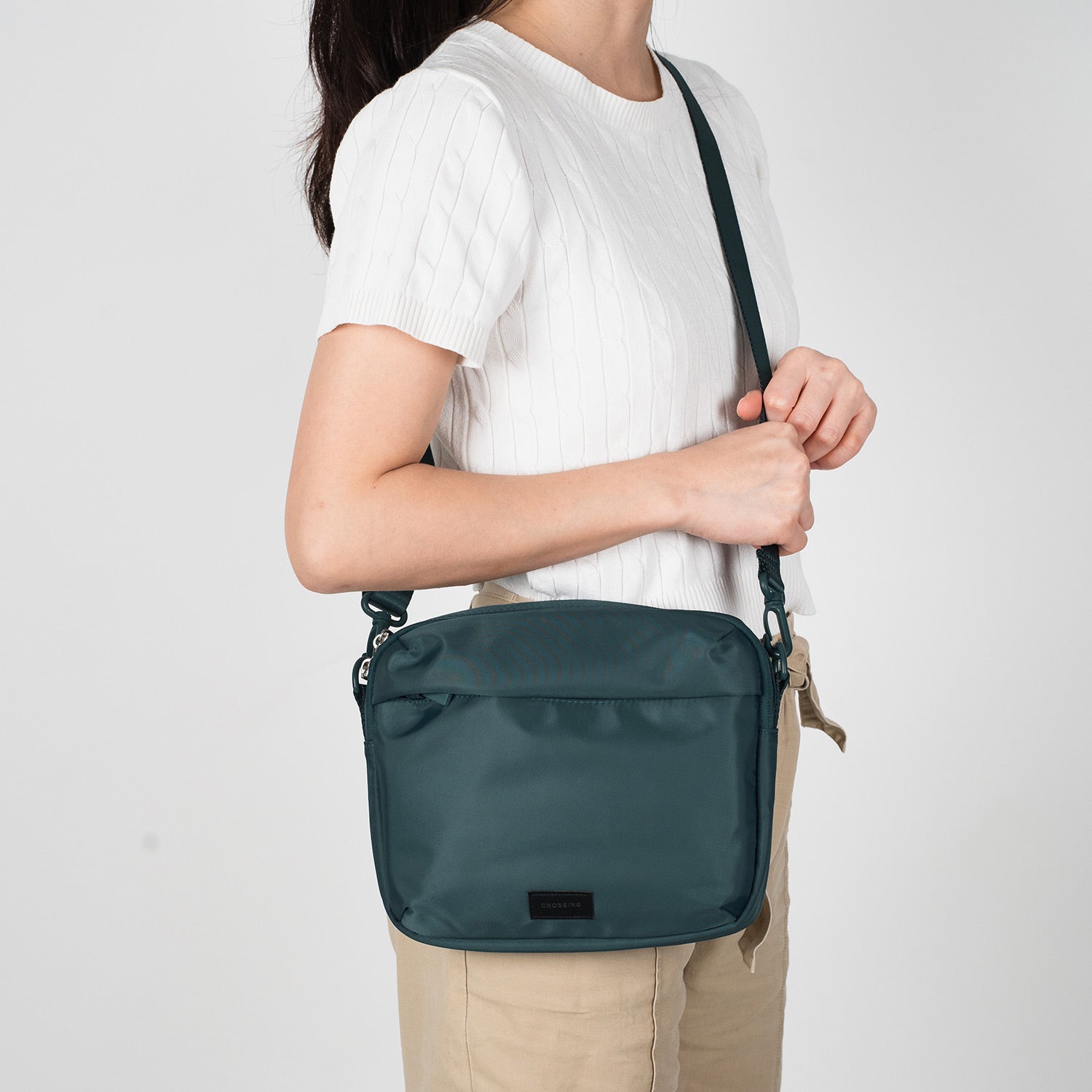 Crossing Anti-Theft RFID Crossbody Bag 4L - Teal
